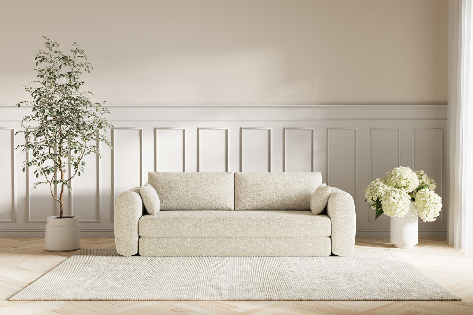 Lea Sovesofa - Bouclé Beige