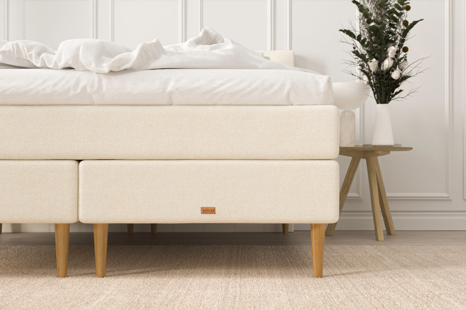 SÖVNN Maya Kontinentalseng - 210x210 - Lys Beige