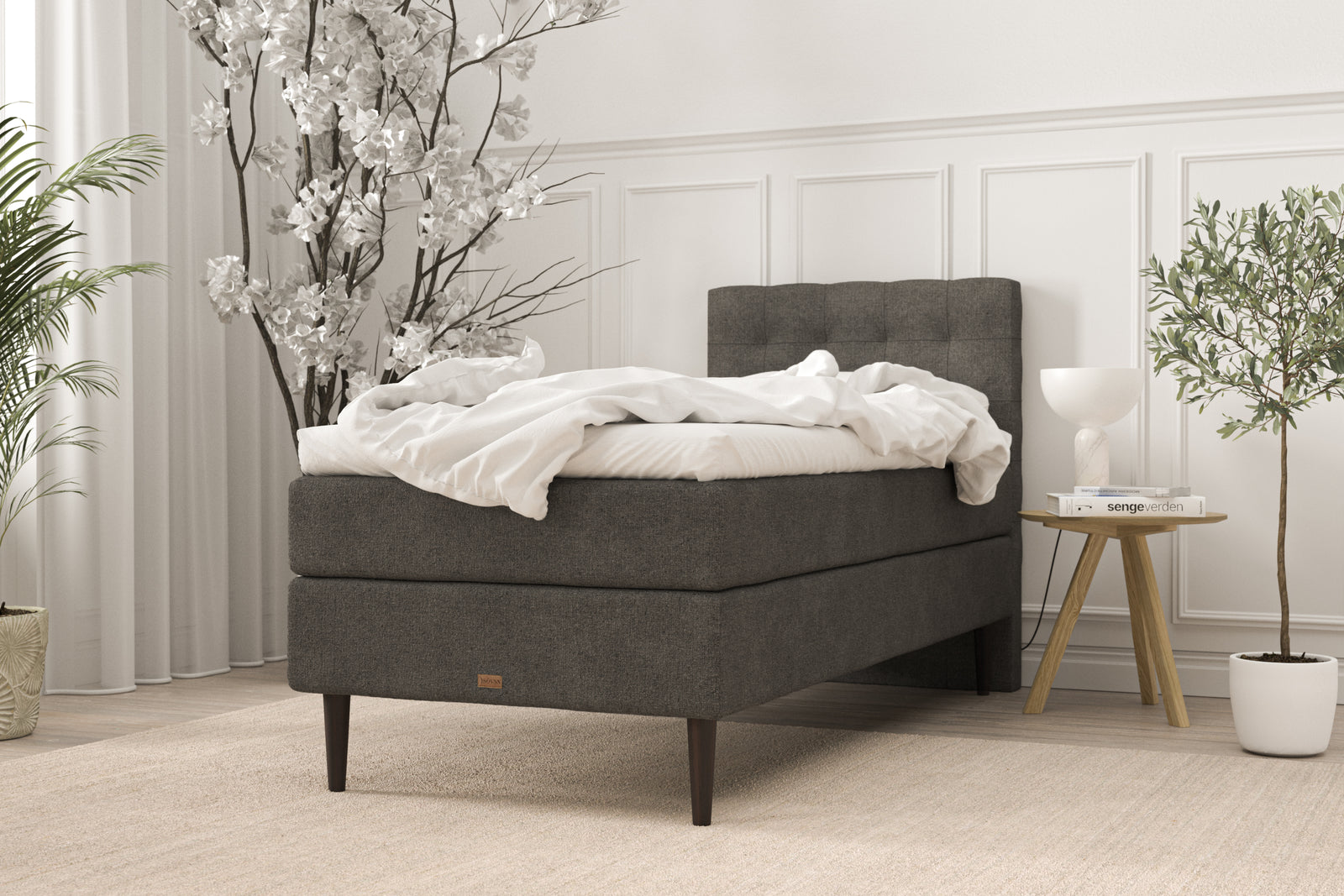 SÖVNN Maya Kontinentalseng - 90x200 - Grå