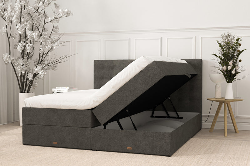 SÖVNN Freya Boxseng Med Opbevaring - 180x210 - Grå