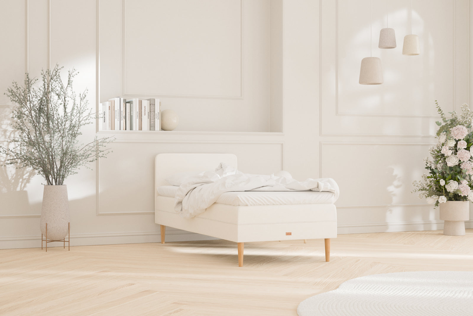 SÖVNN Frida Seng - 90x200 - Lys beige