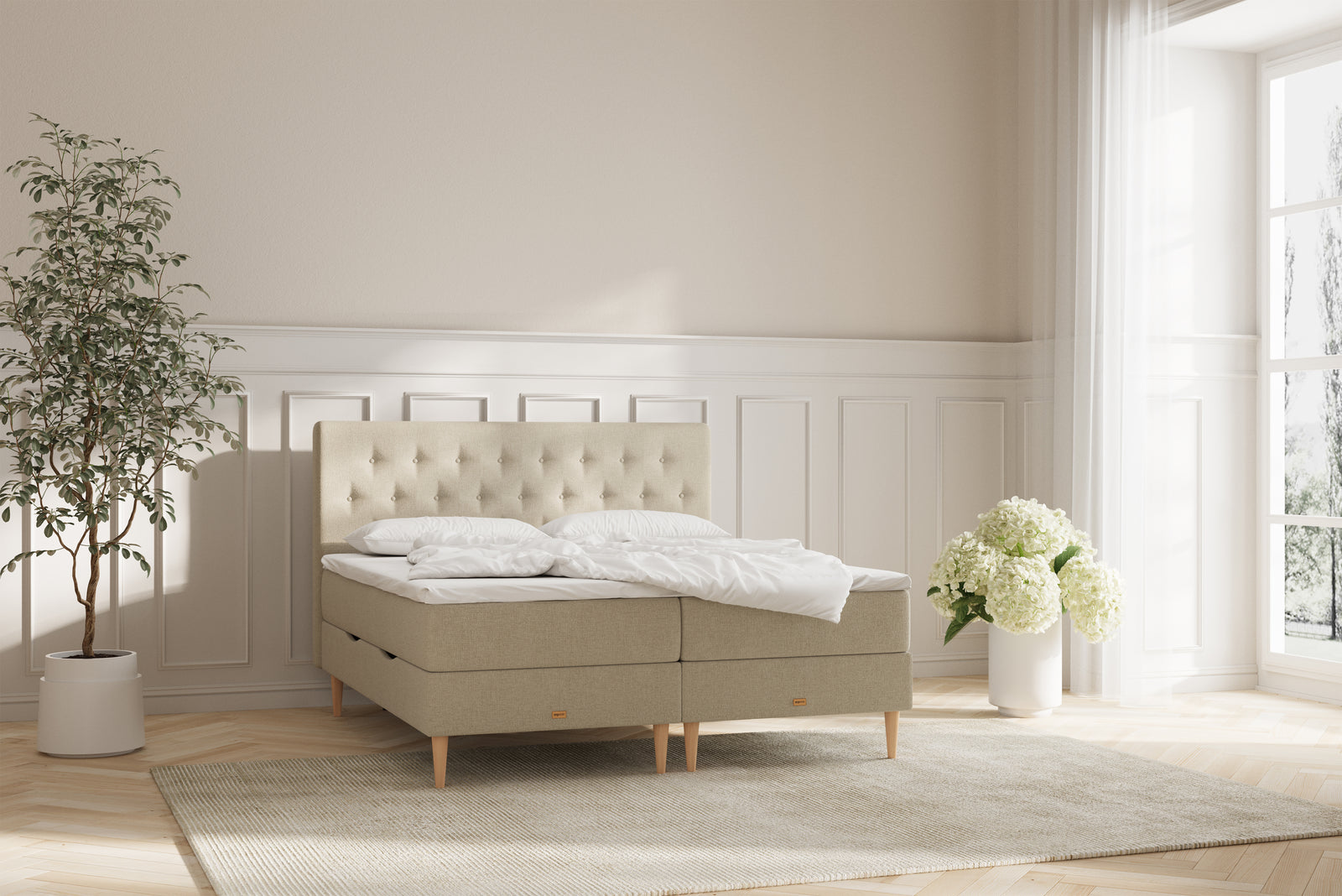 Iris Gavl - 180x125x12 - Beige