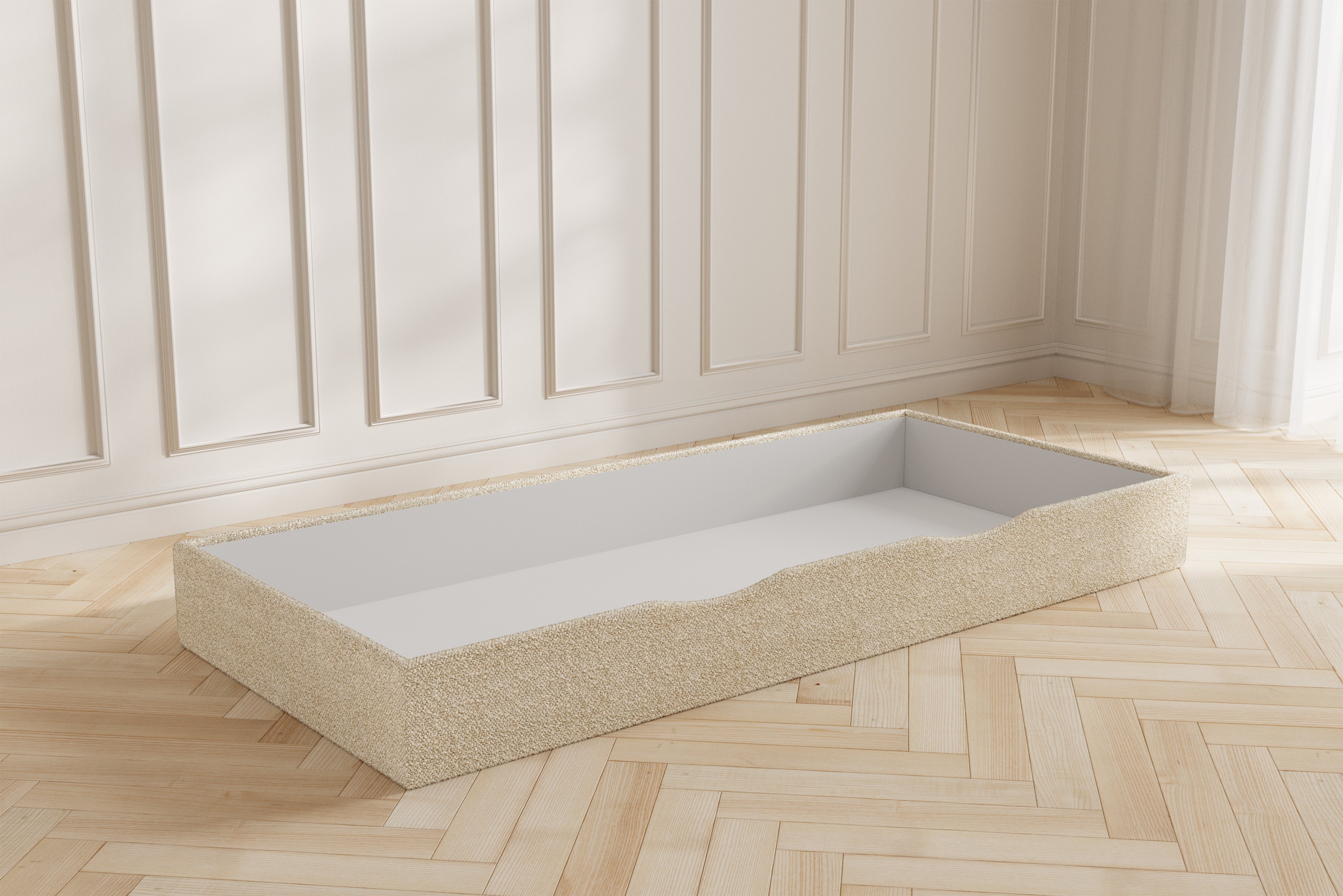 Karla Opbevaringsbox - 21 cm - 80x200 - Bouclé Creme