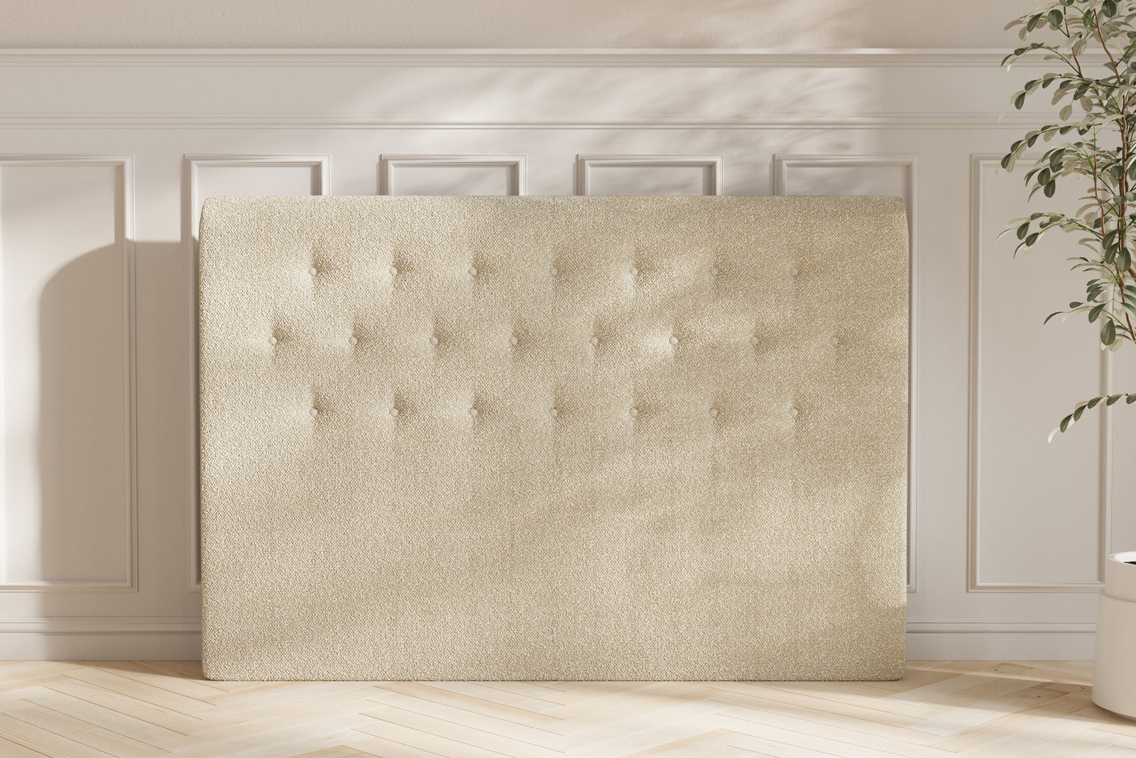 Marit Gavl - 140x125x12 - Bouclé Creme