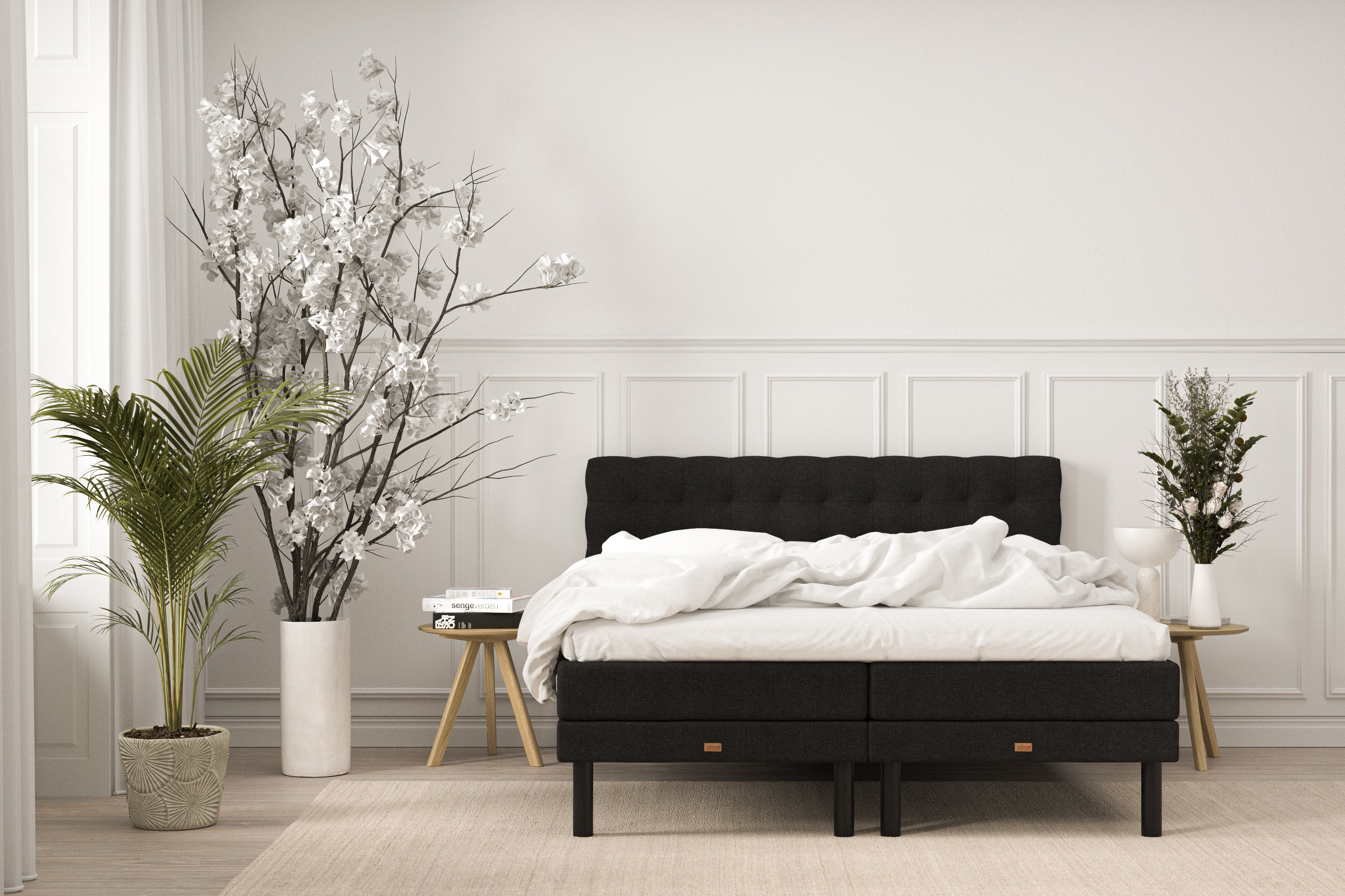 SÖVNN Naja Elevationsseng - 140x200 - Sort