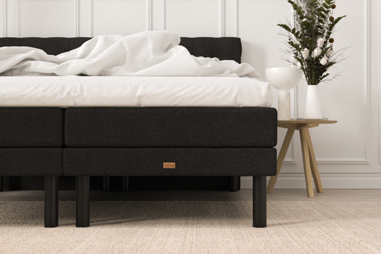 SÖVNN Deluxe Elevationsseng - 140x200 - Sort