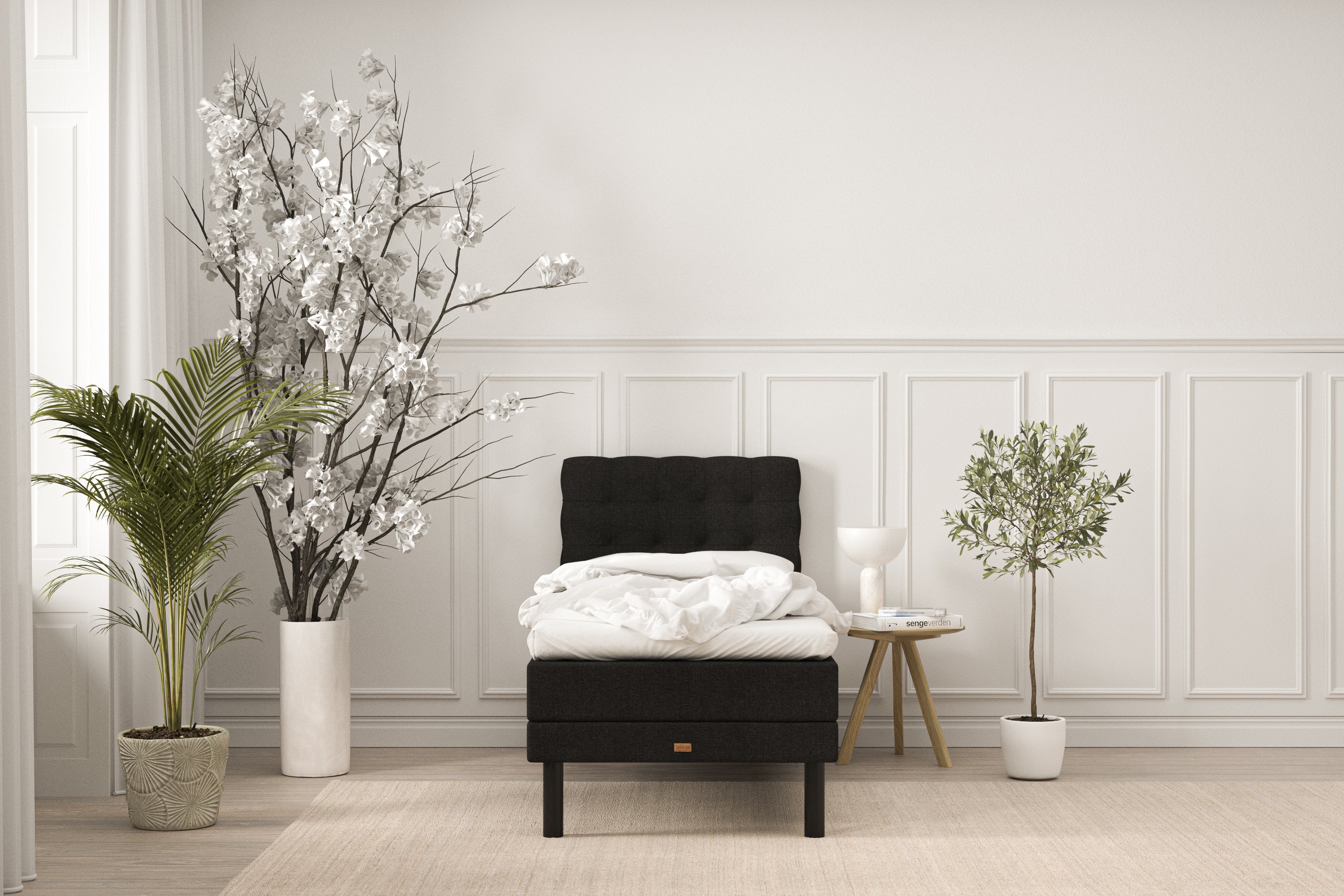 SÖVNN Deluxe Elevationsseng - 90x200 - Sort