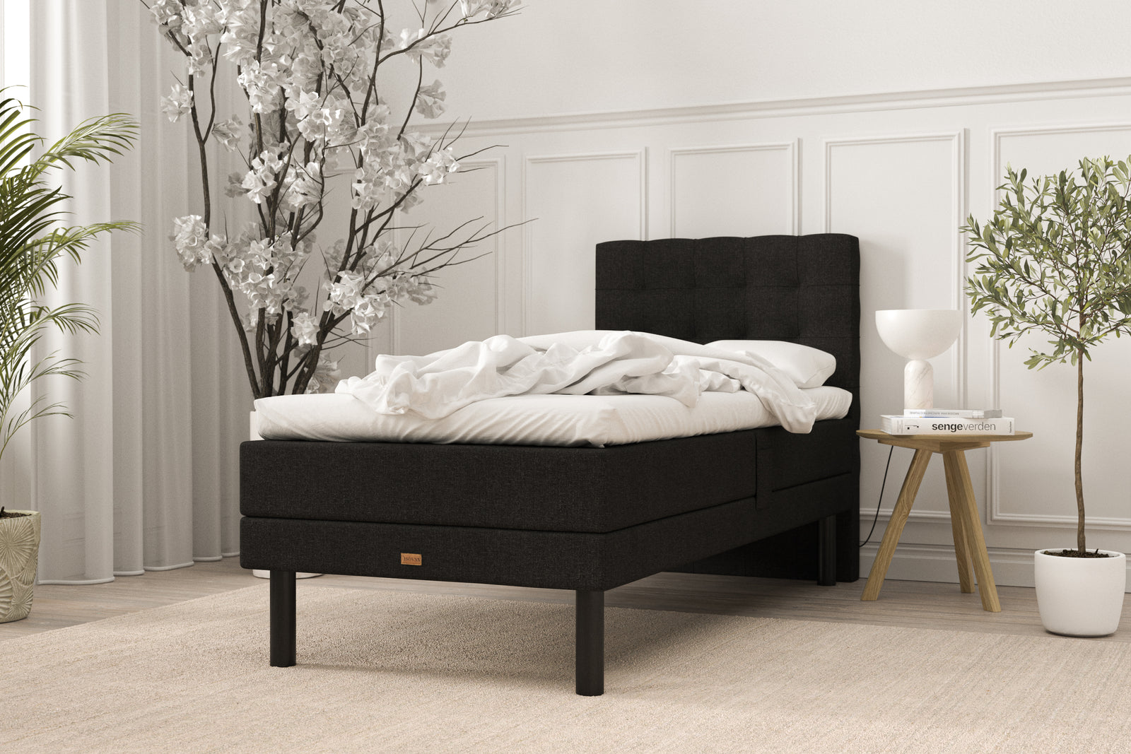 SÖVNN Deluxe Elevationsseng - 90x200 - Sort
