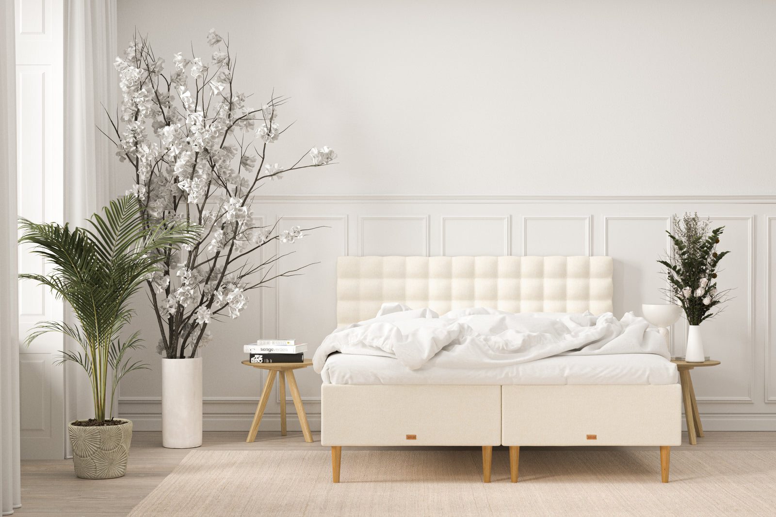 SÖVNN Elite Boxmadras - 180x210 - Lys beige