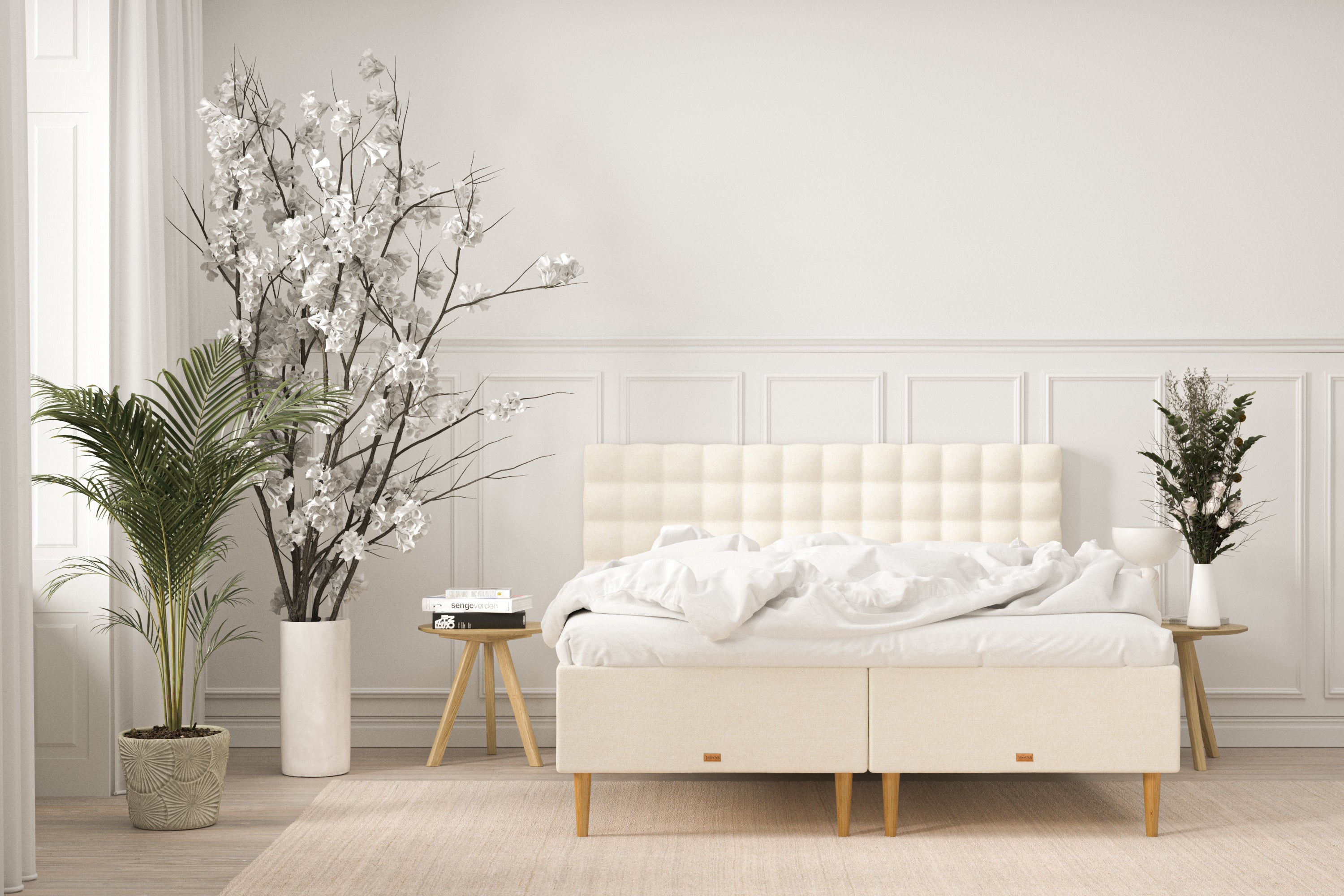 SÖVNN Elite Boxmadras - 180x210 - Lys beige