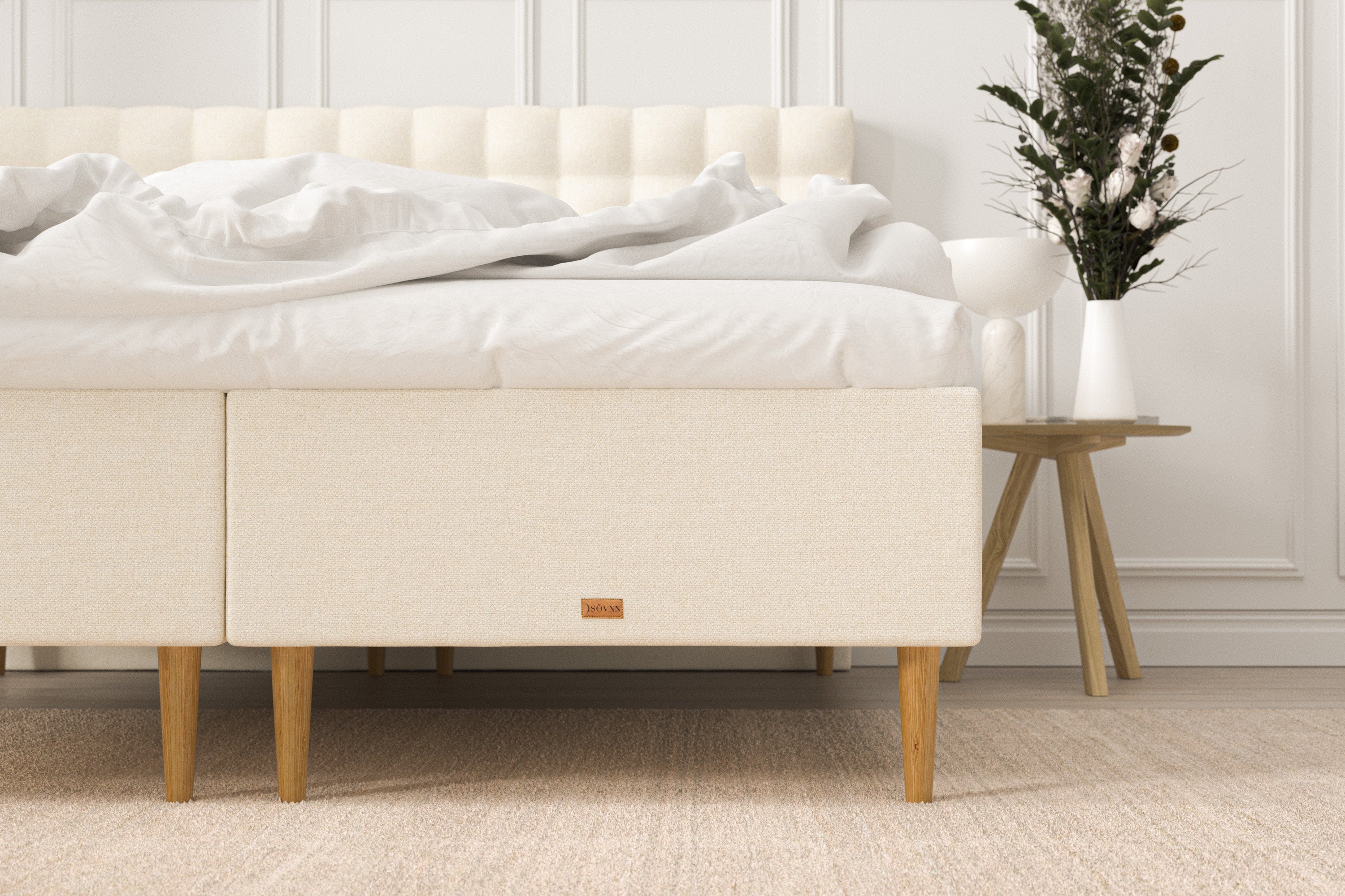 SÖVNN Elite Boxmadras - 180x210 - Lys beige