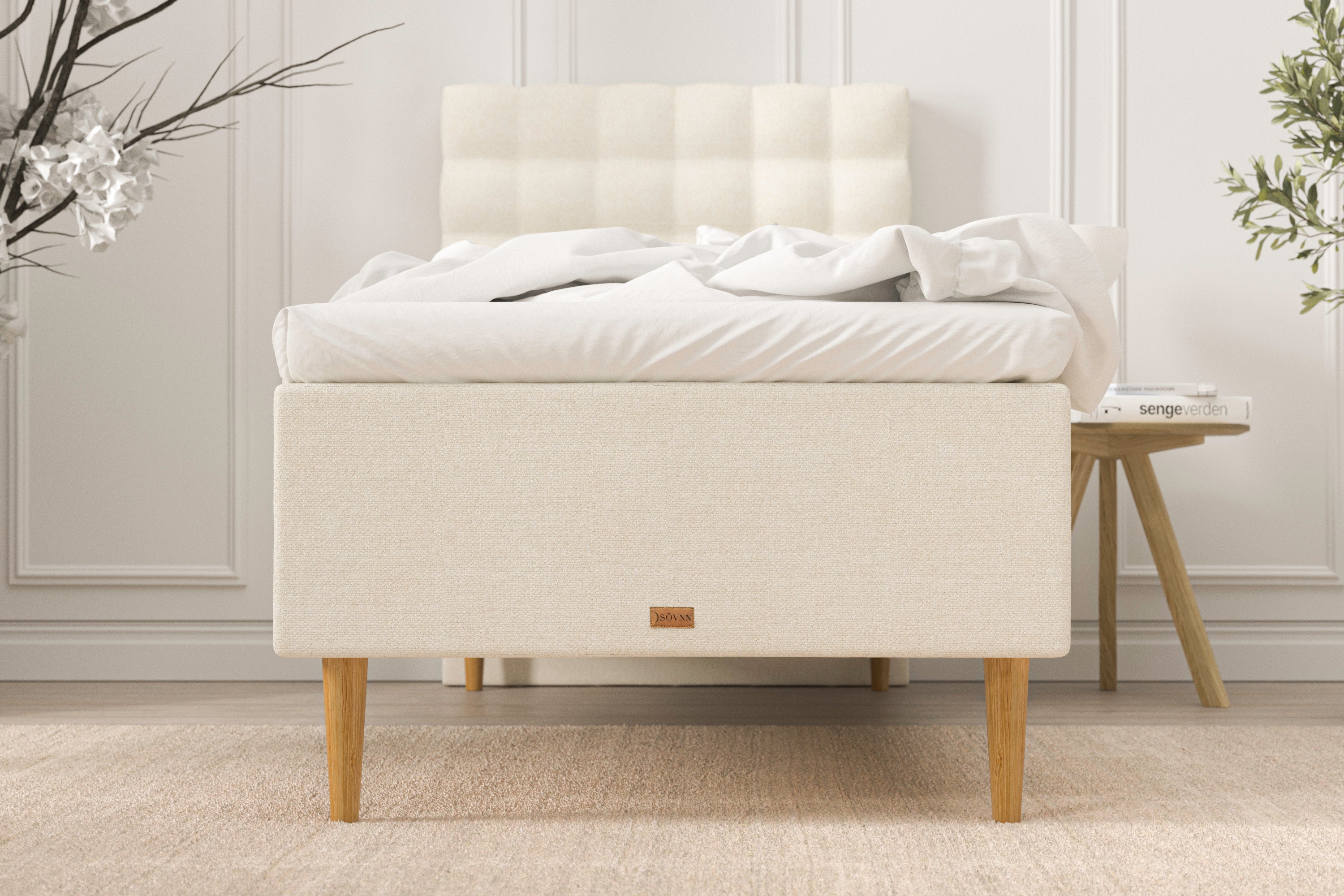 SÖVNN Elite Boxmadras - 90x200 - Lys beige