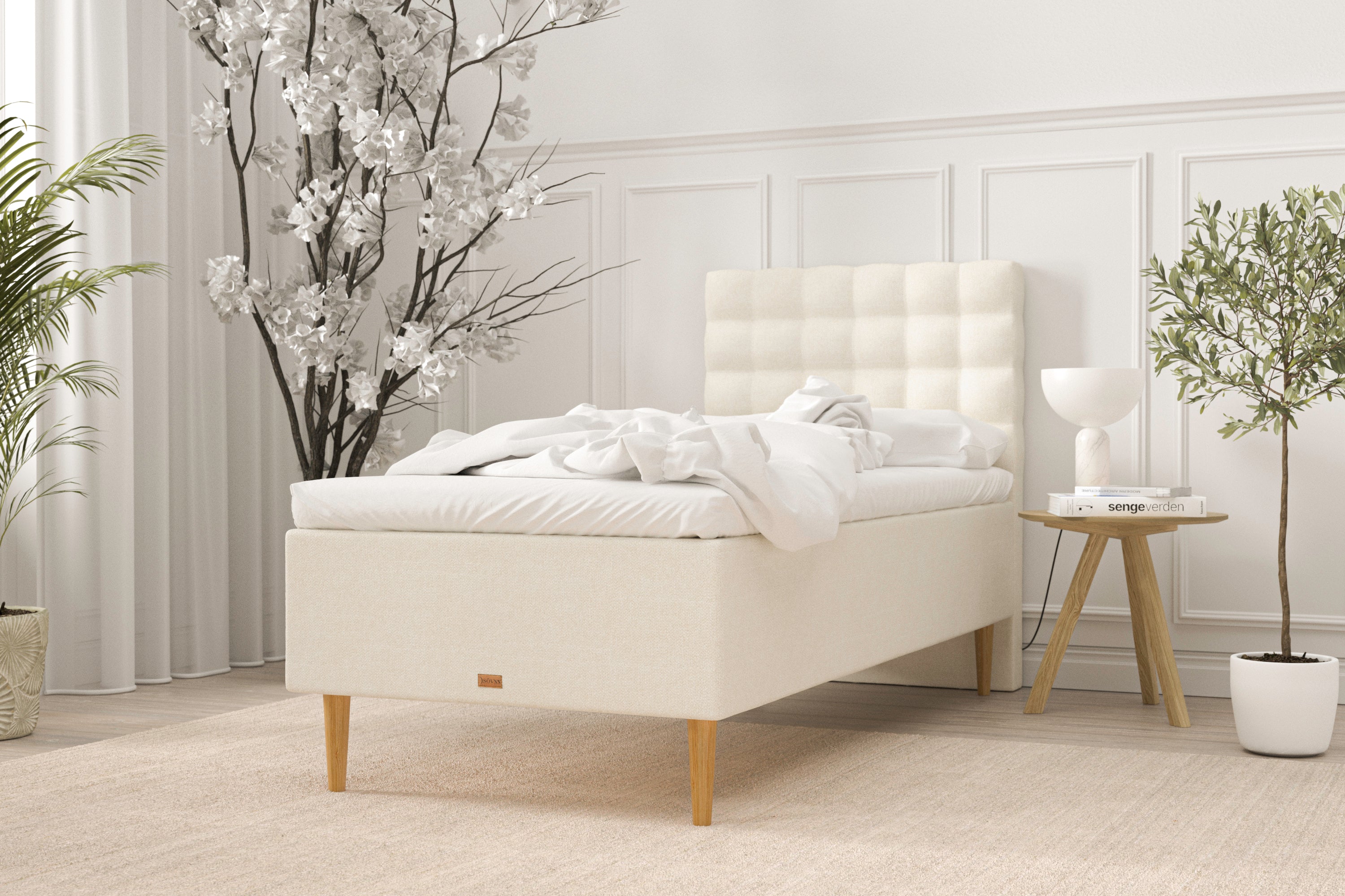 SÖVNN Elite Boxmadras - 80x200 - Lys beige