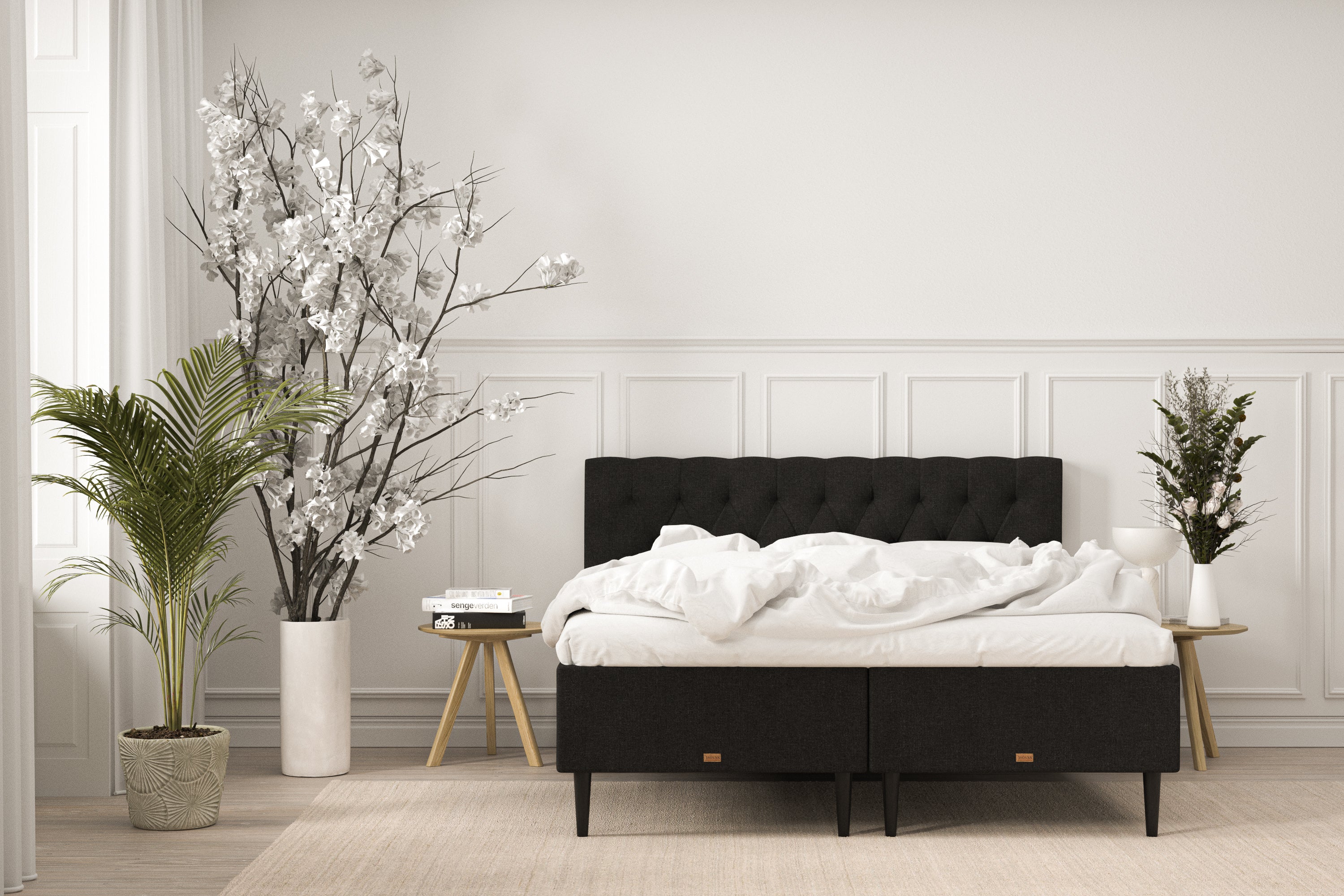 SÖVNN Elite Boxmadras - 210x210 - Sort