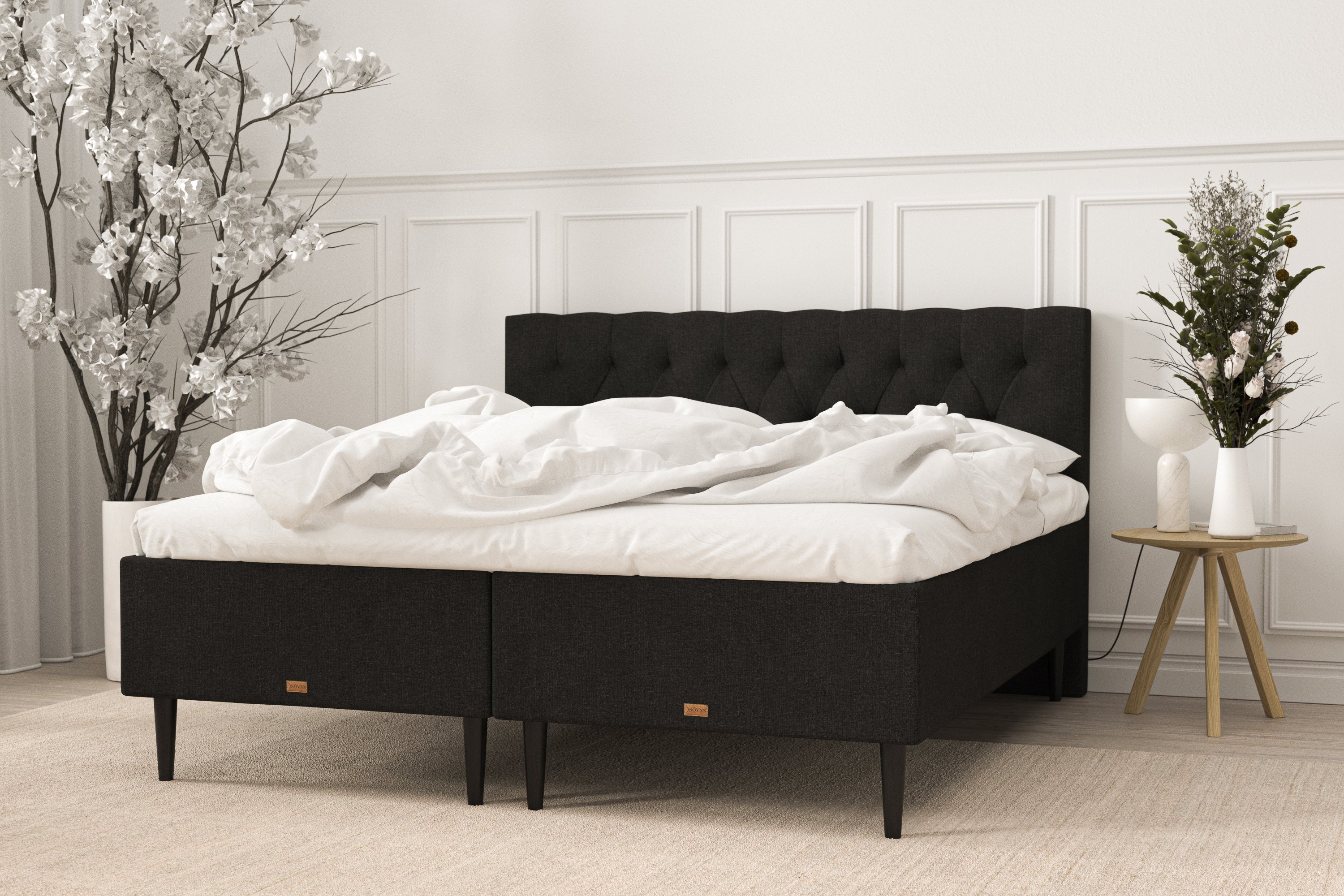 SÖVNN Elite Boxmadras - 210x210 - Sort