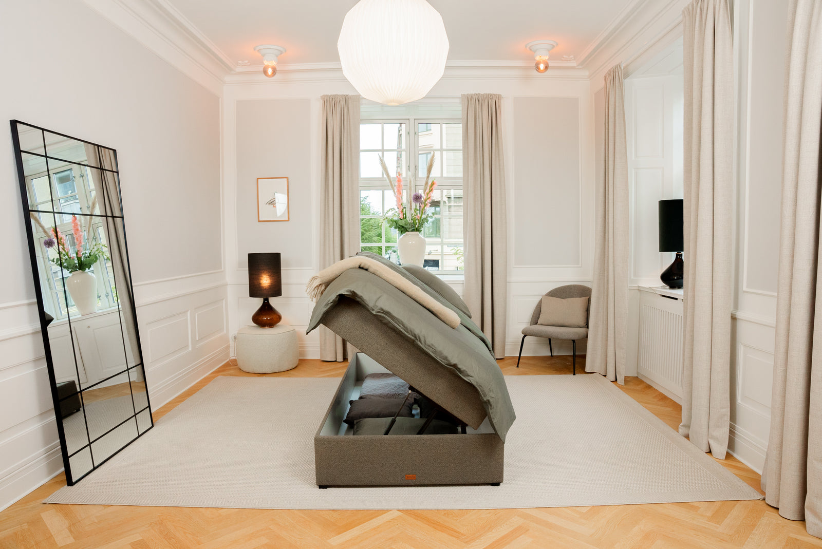 SÖVNN Xtra Boxseng Med Opbevaring - 90x200 - Grå