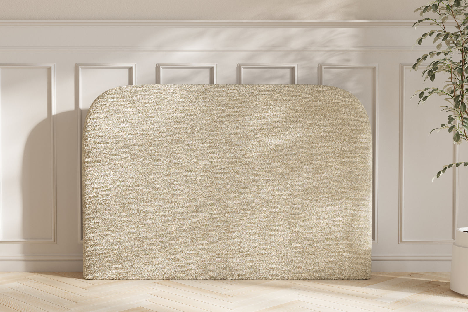 Milda Gavl - 140x121x8 - Bouclé Creme
