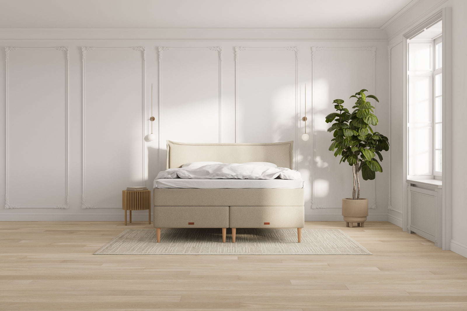 Icon Kontinentalseng - 180x200 - Beige