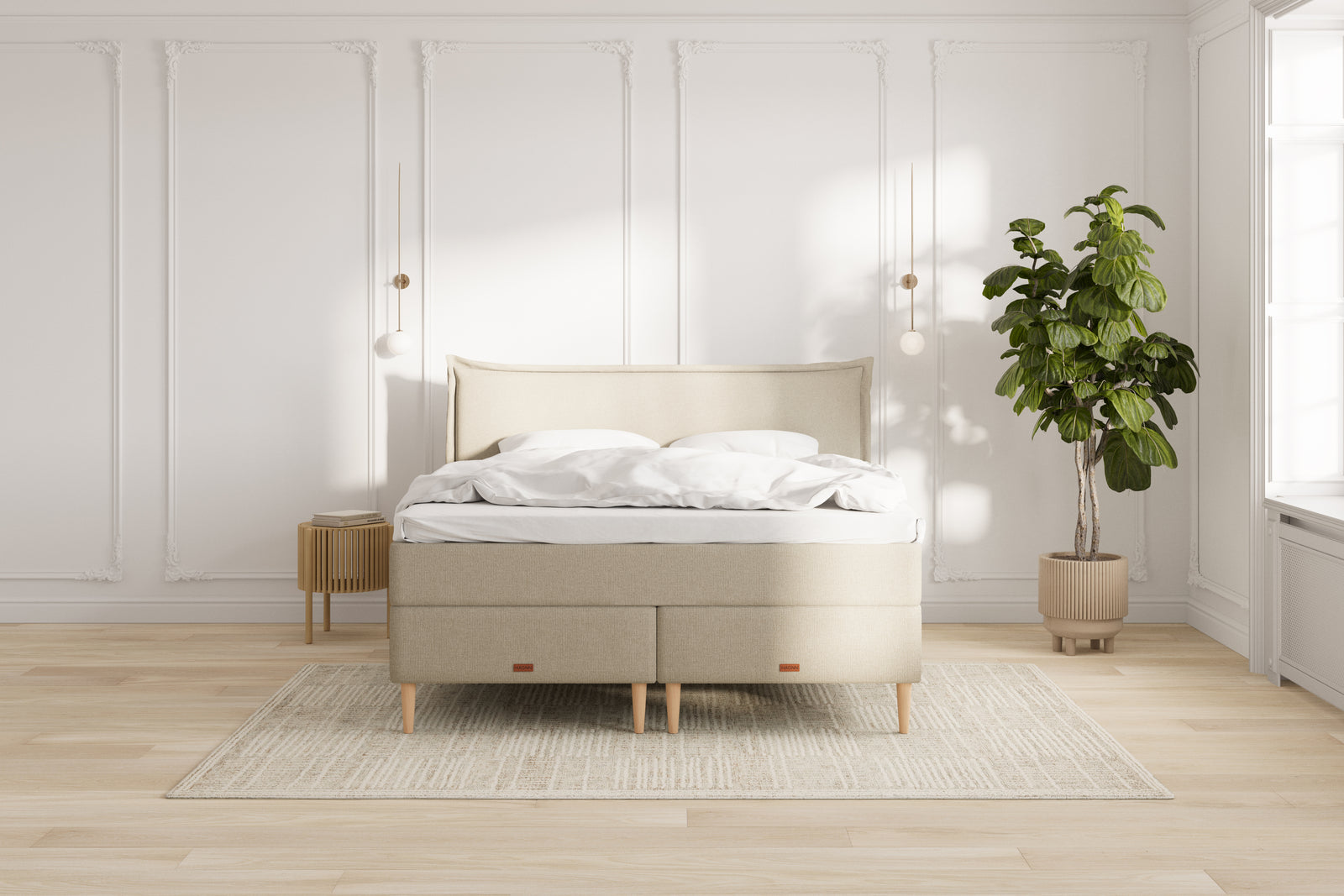 Icon Kontinentalseng - 180x200 - Beige