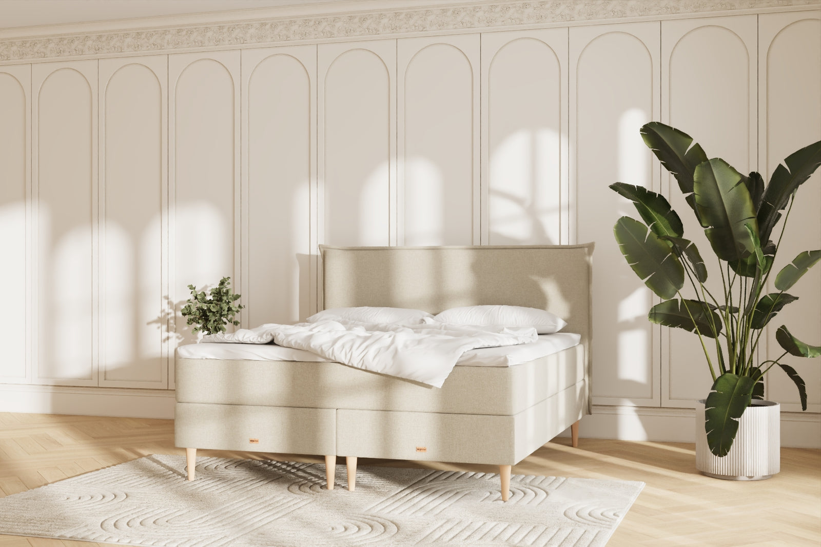 Juna Kontinentalseng - 180x200 - Beige