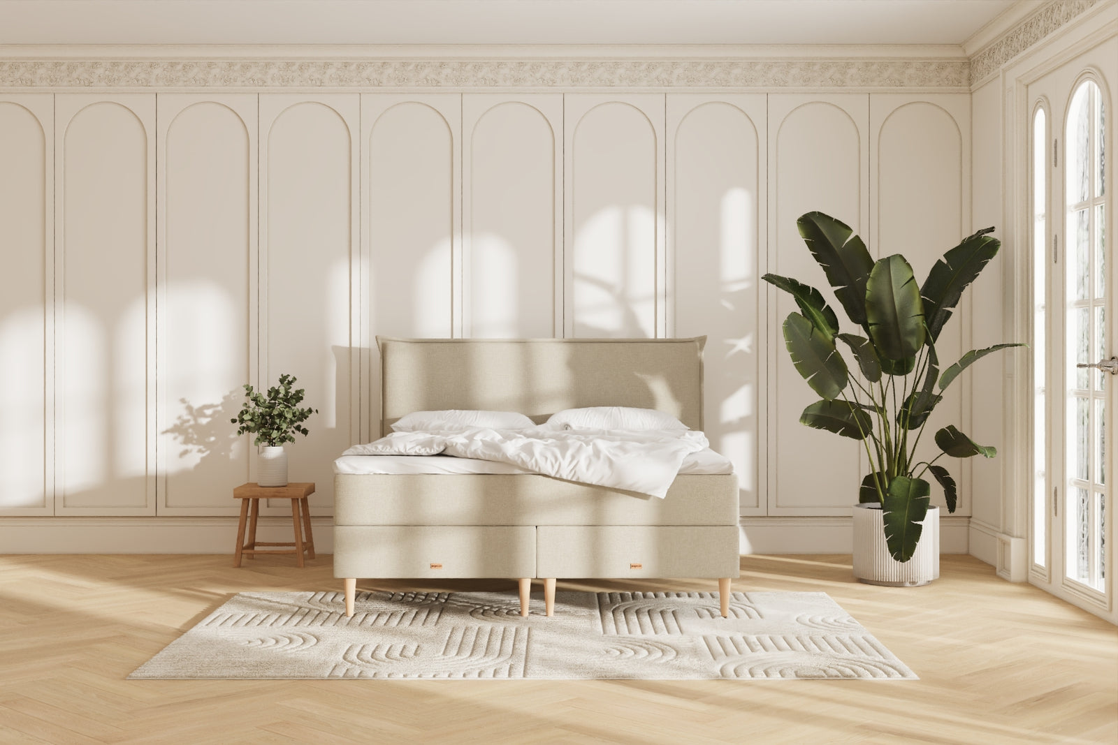 Juna Kontinentalseng - 180x200 - Beige