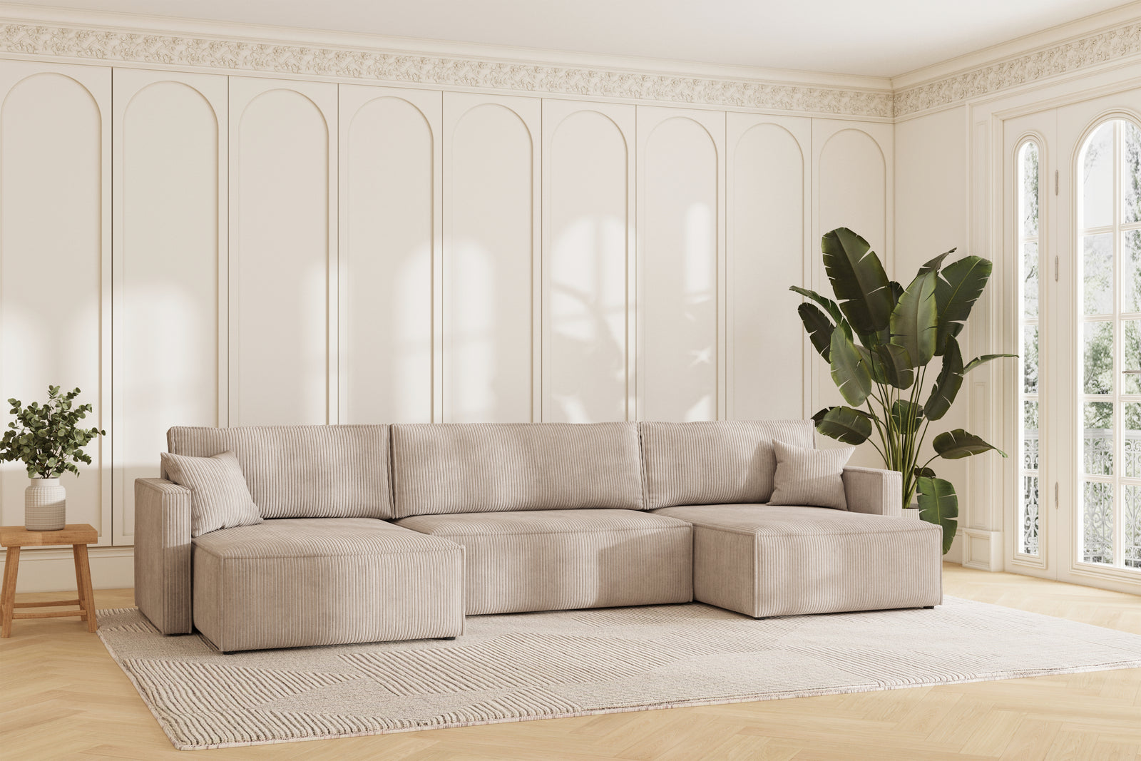 Karlo Sovesofa U XL - Velvet Beige