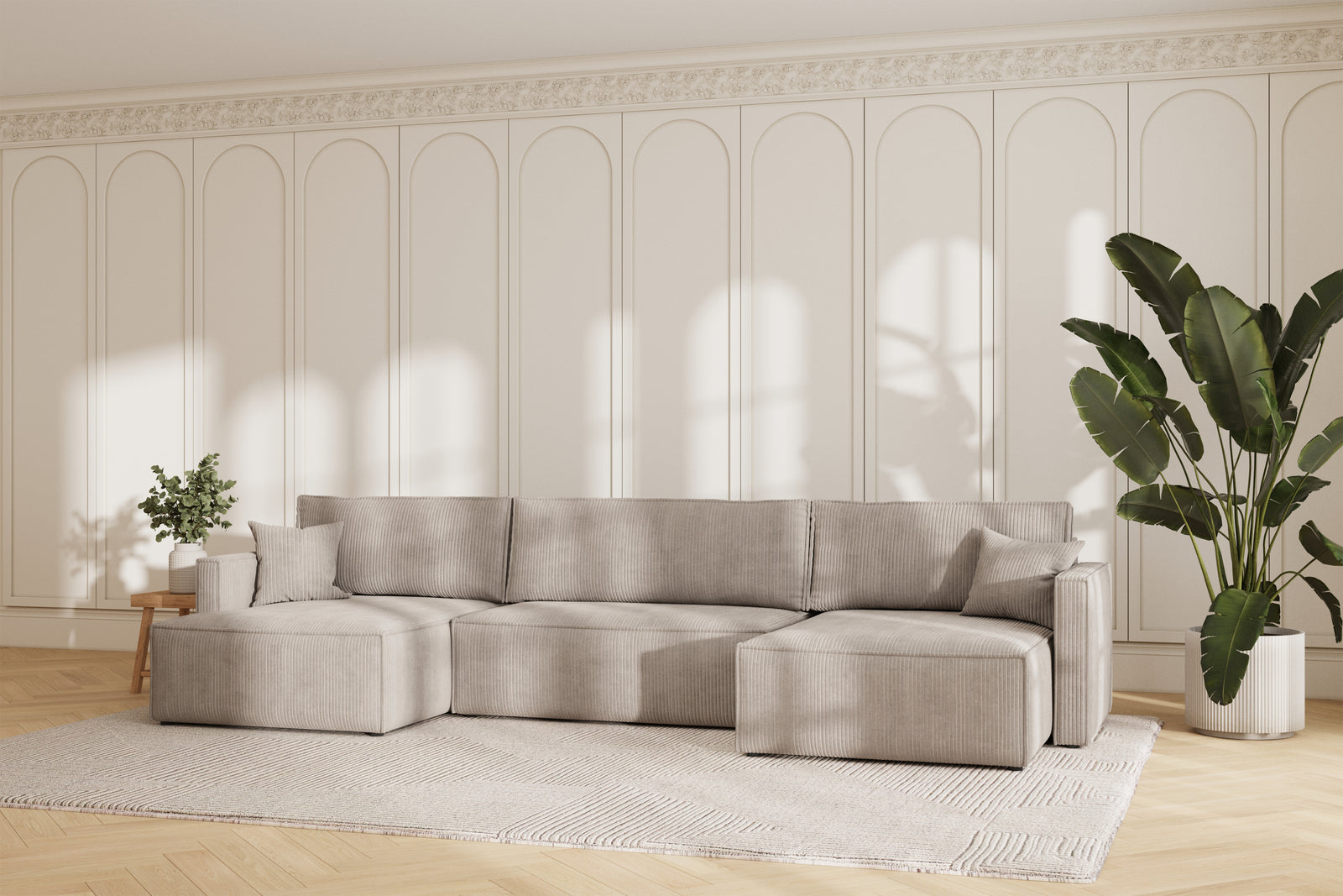 Karlo Sovesofa U XL - Velvet Beige