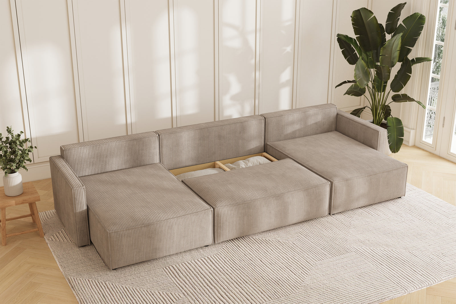 Karlo Sovesofa U XL - Velvet Beige