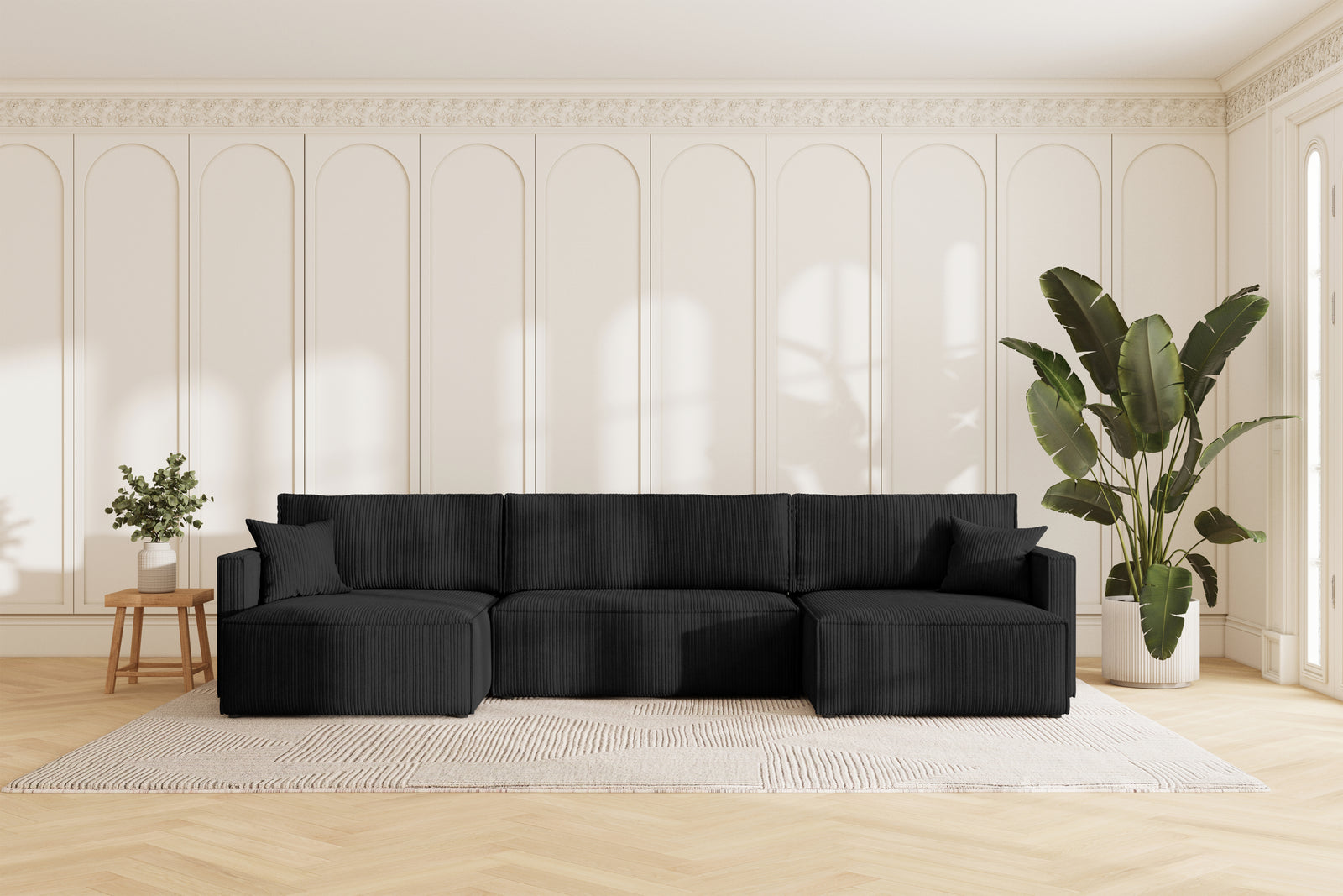 Karlo Sovesofa U XL - Velvet Black