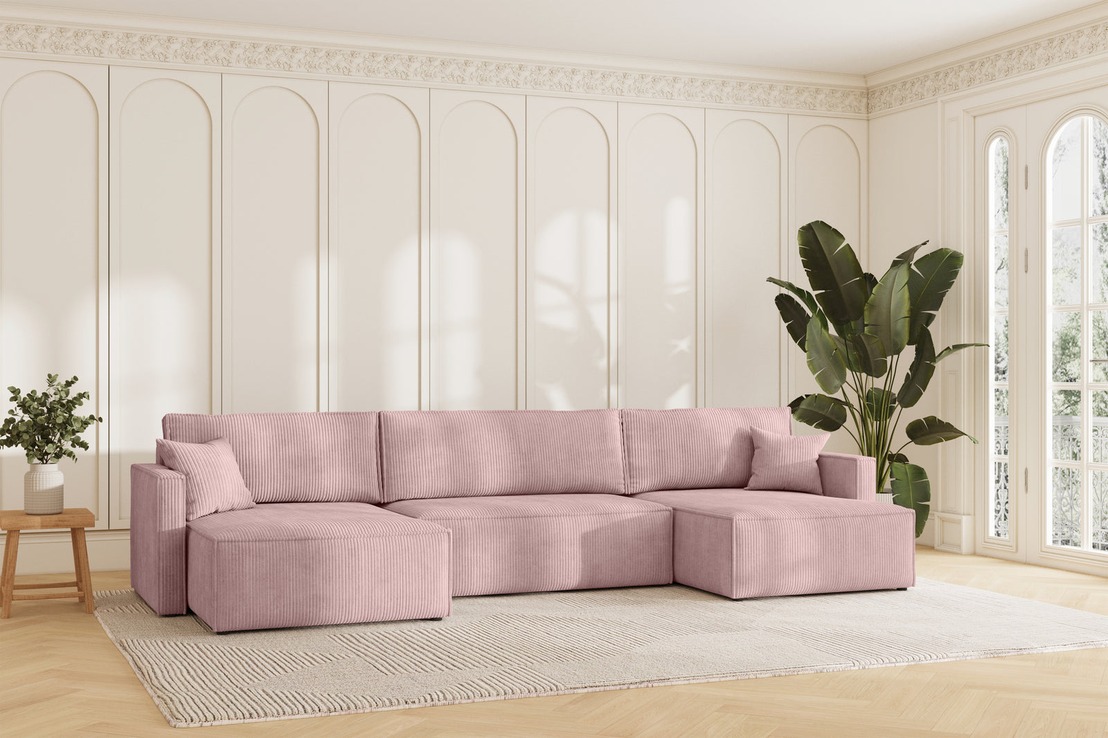 Karlo Sovesofa U XL - Velvet Rose