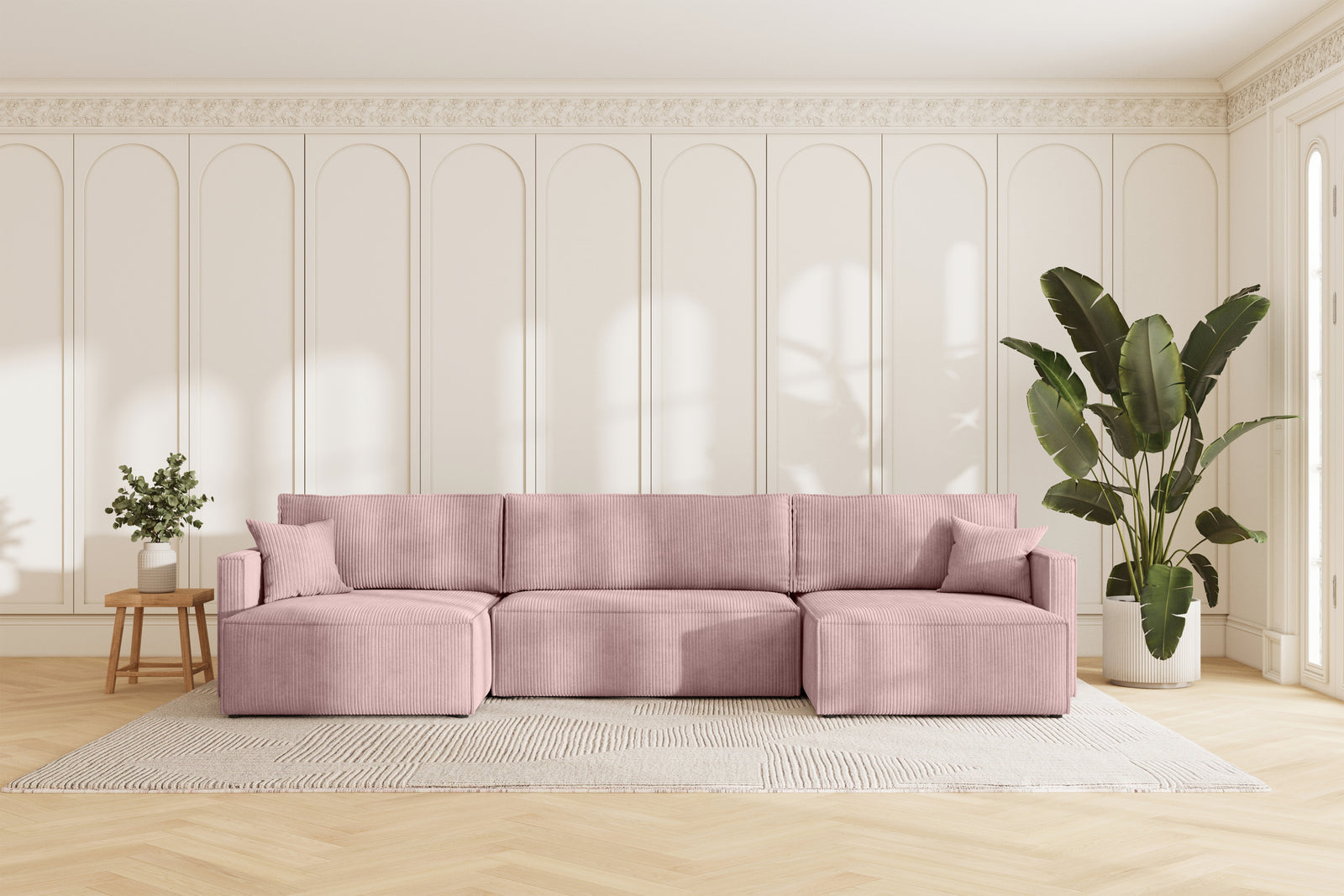 Karlo Sovesofa U XL - Velvet Rose