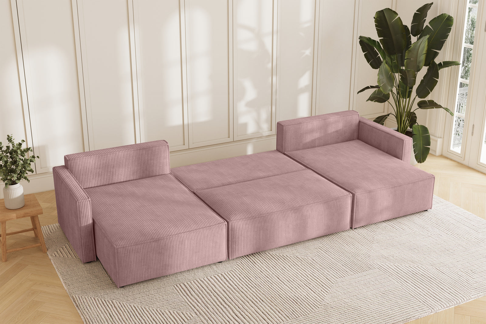 Karlo Sovesofa U XL - Velvet Rose