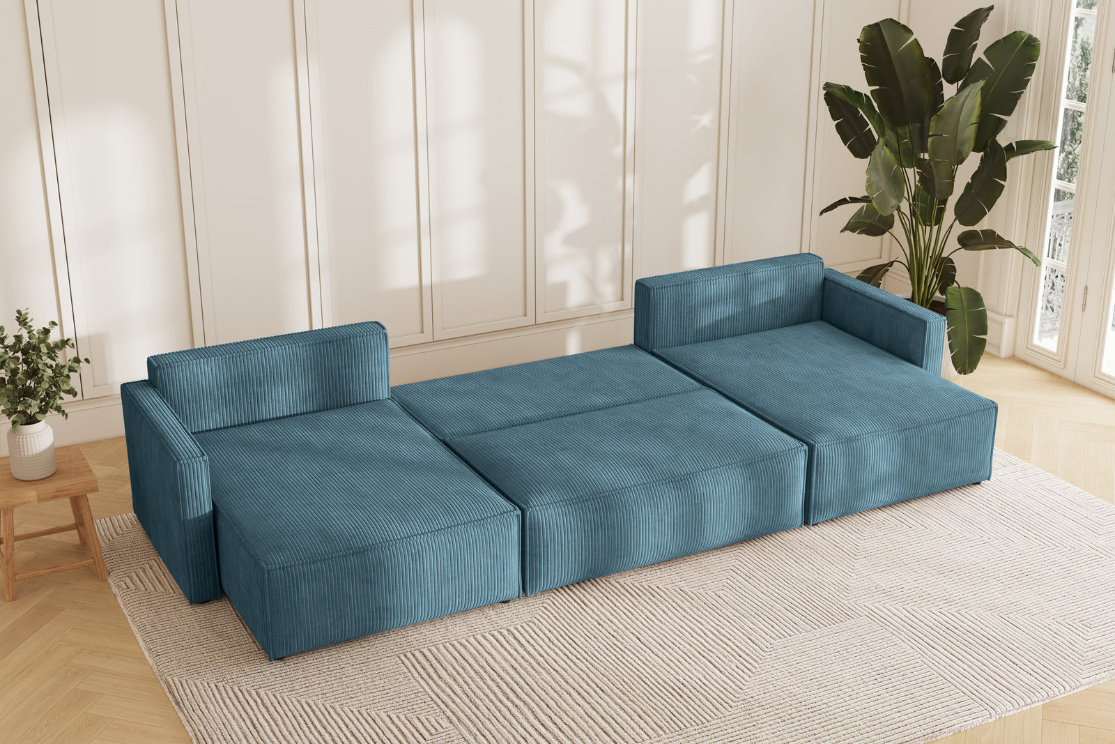 Karlo Sovesofa U XL - Velvet Blue