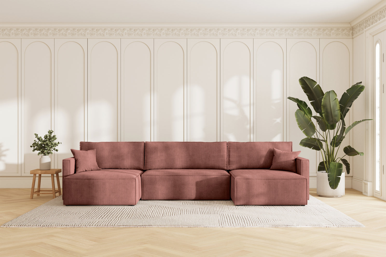 Karlo Sovesofa U XL - Velvet Blush