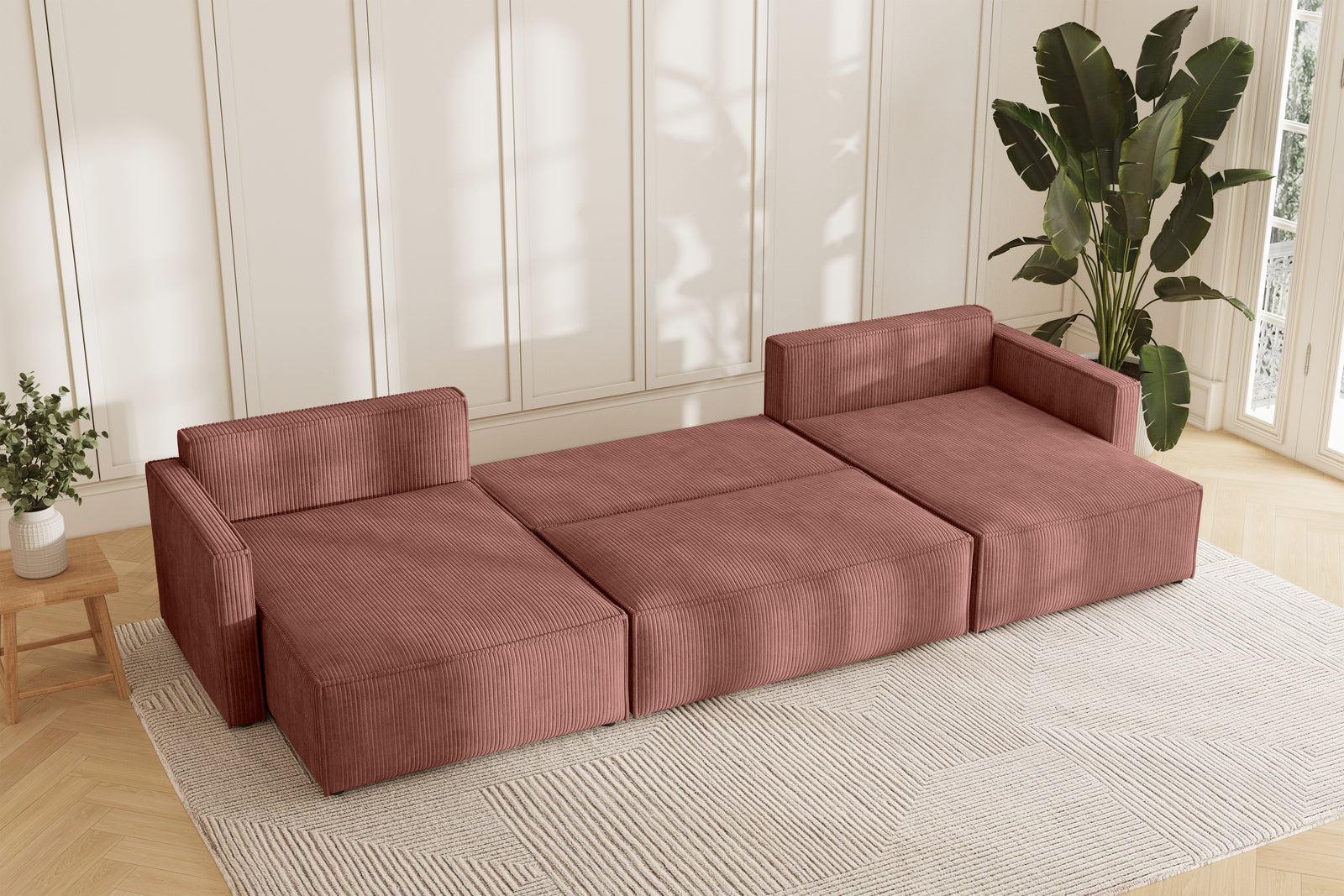Karlo Sovesofa U XL - Velvet Blush