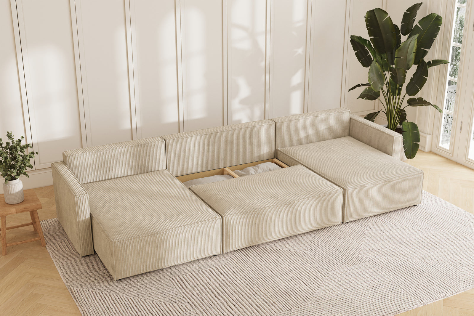 Karlo Sovesofa U XL - Velvet Ivory