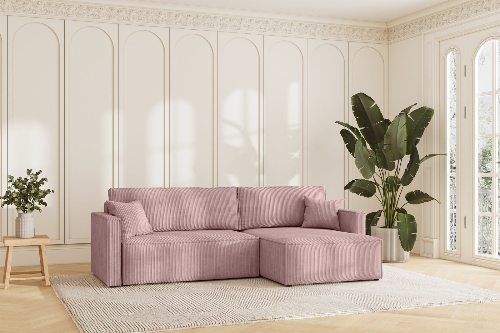 Karlo Sovesofa L XL - Velvet Rose