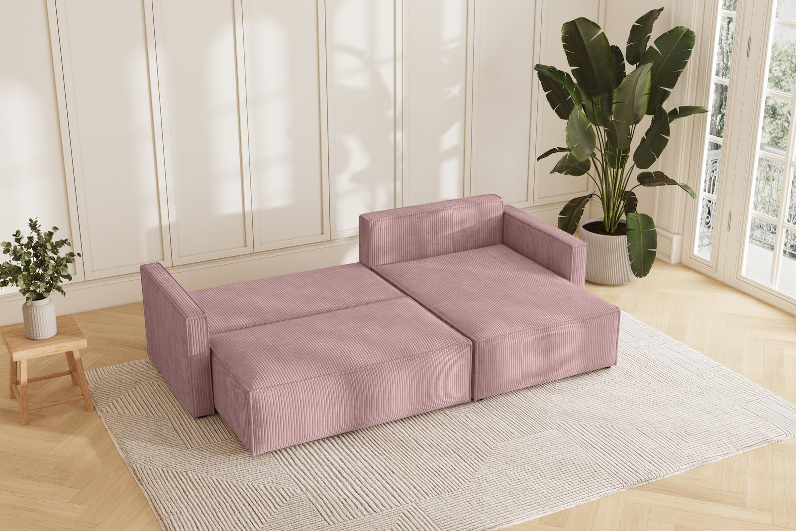 Karlo Sovesofa L XL - Velvet Rose