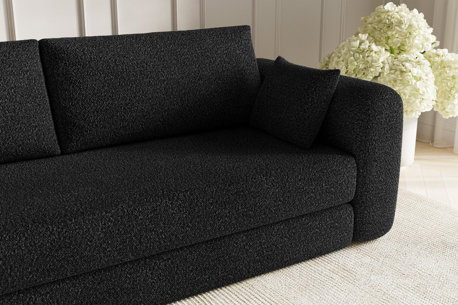 Lea Sovesofa - Bouclé Black