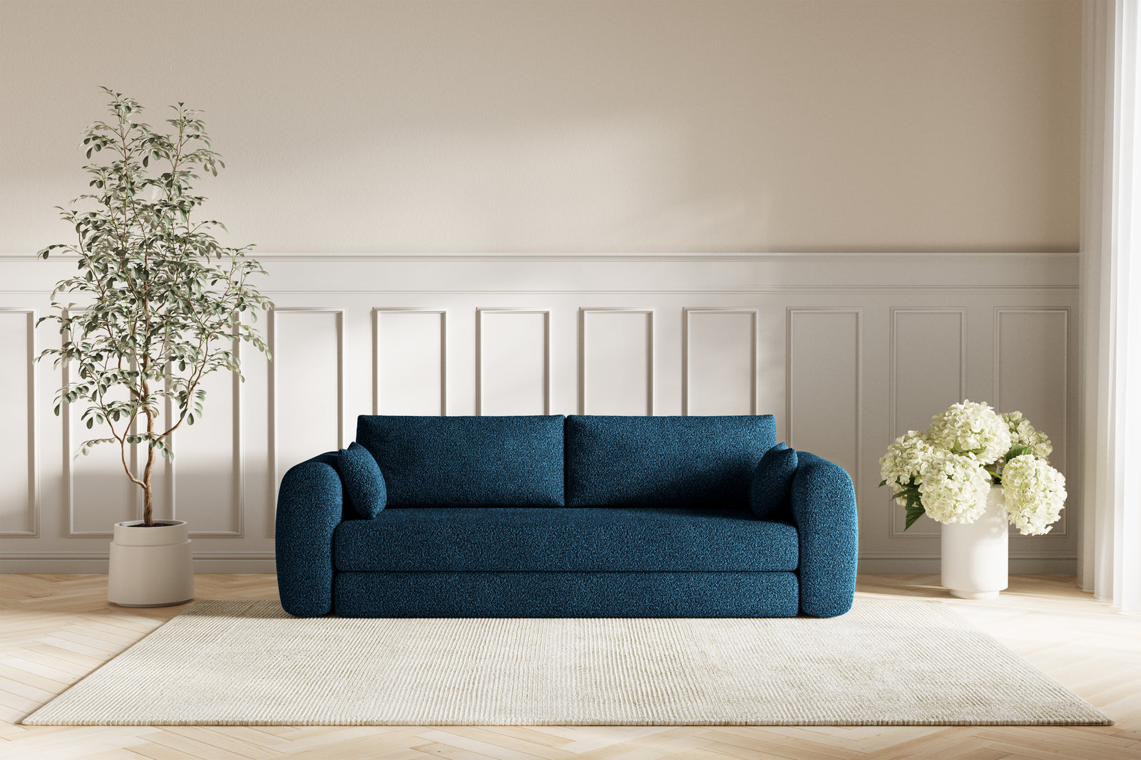 Lea Sovesofa - Bouclé Deep Blue
