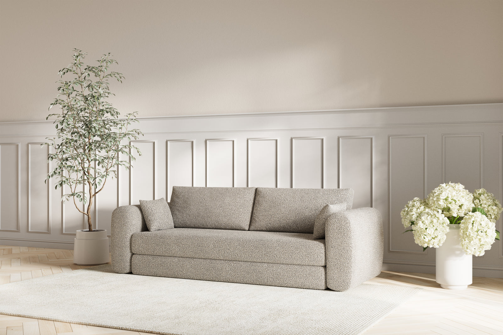 Lea Sovesofa - Bouclé Mokka