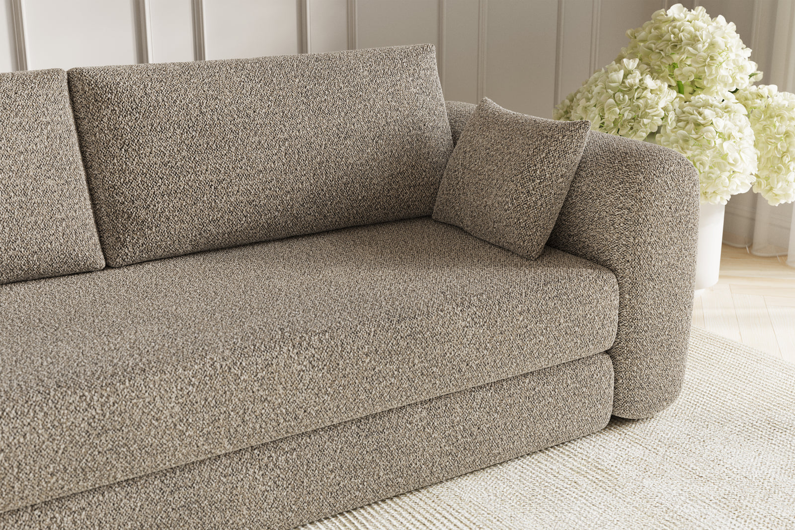 Lea Sovesofa - Bouclé Mokka