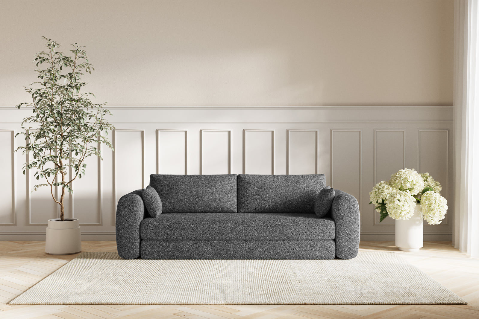 Lea Sovesofa - Bouclé Grey