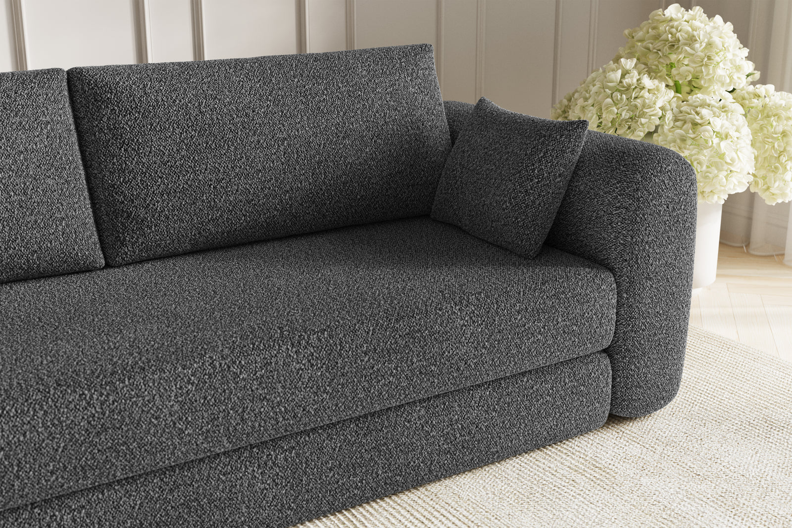 Lea Sovesofa - Bouclé Grey
