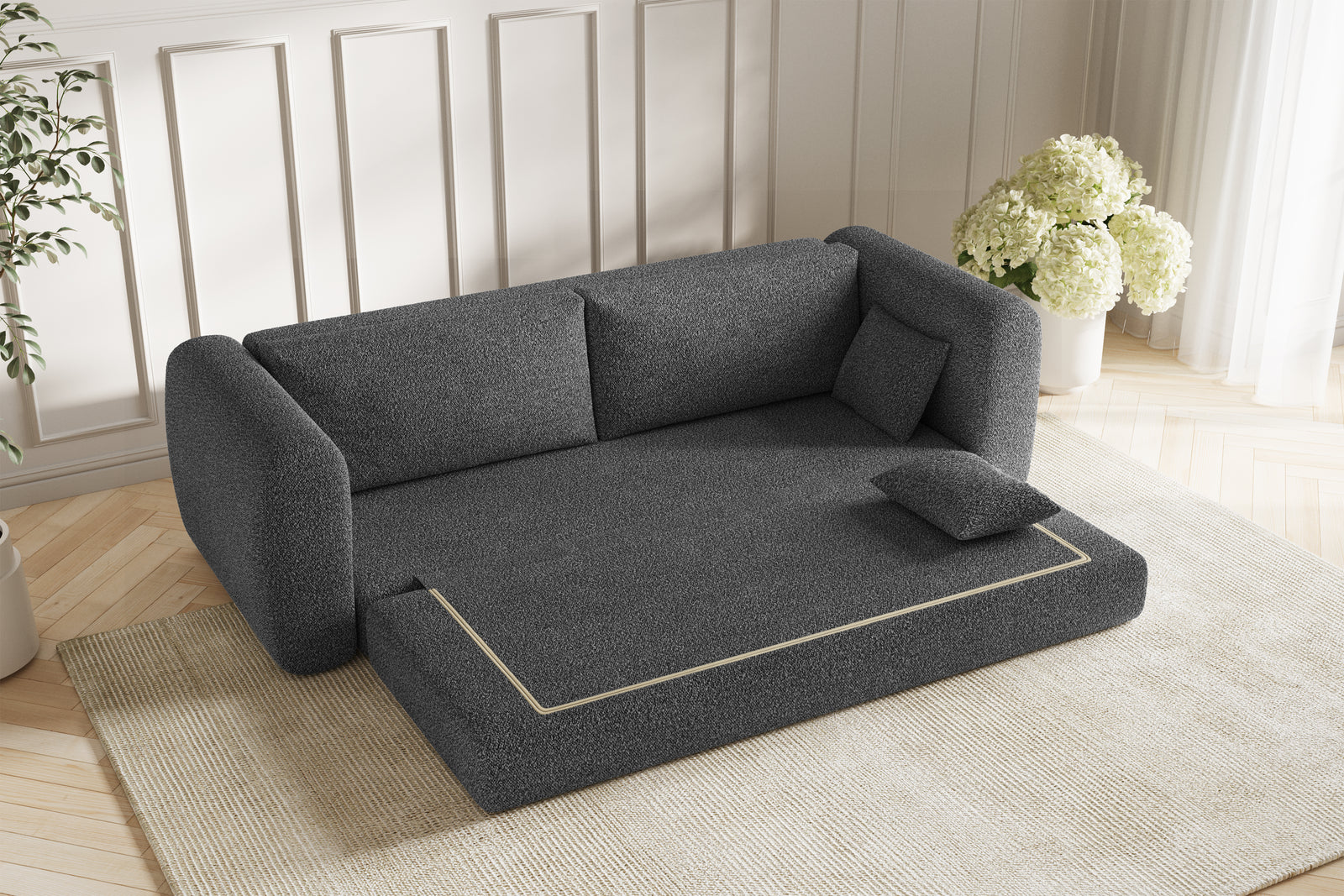 Lea Sovesofa - Bouclé Grey