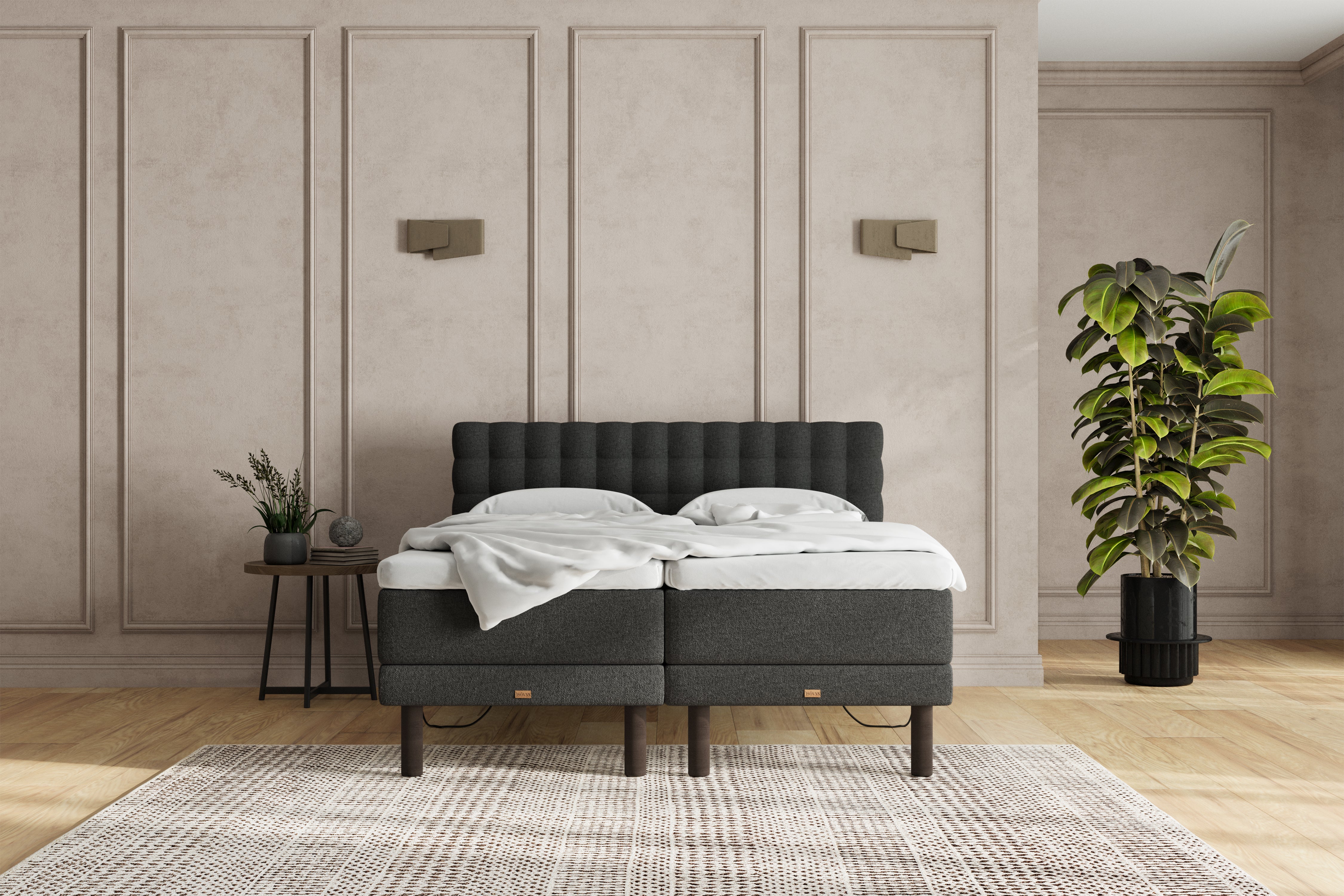 SÖVNN Naja Elevationsseng - 180x200 - Grå