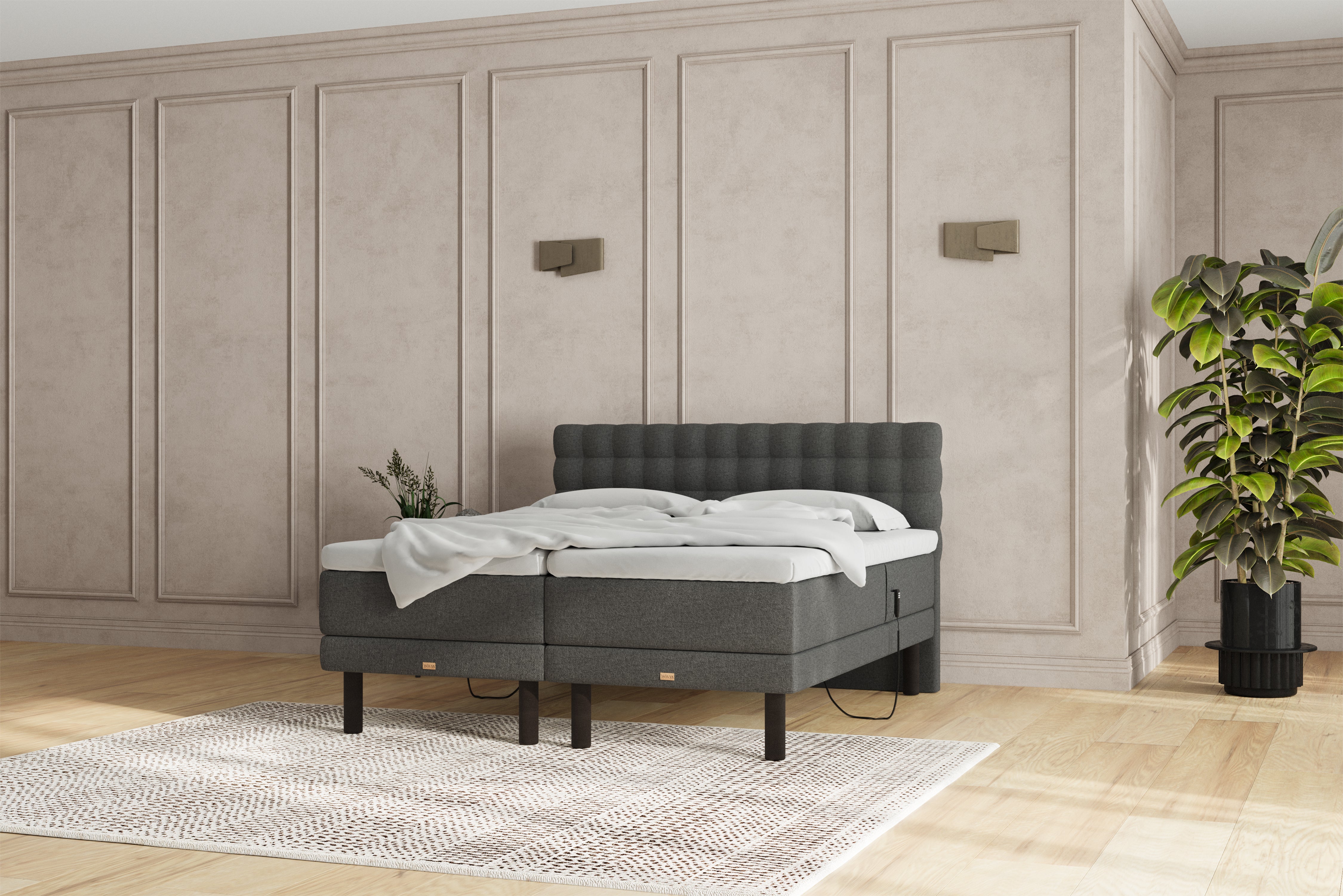 SÖVNN Naja Elevationsseng - 180x200 - Grå