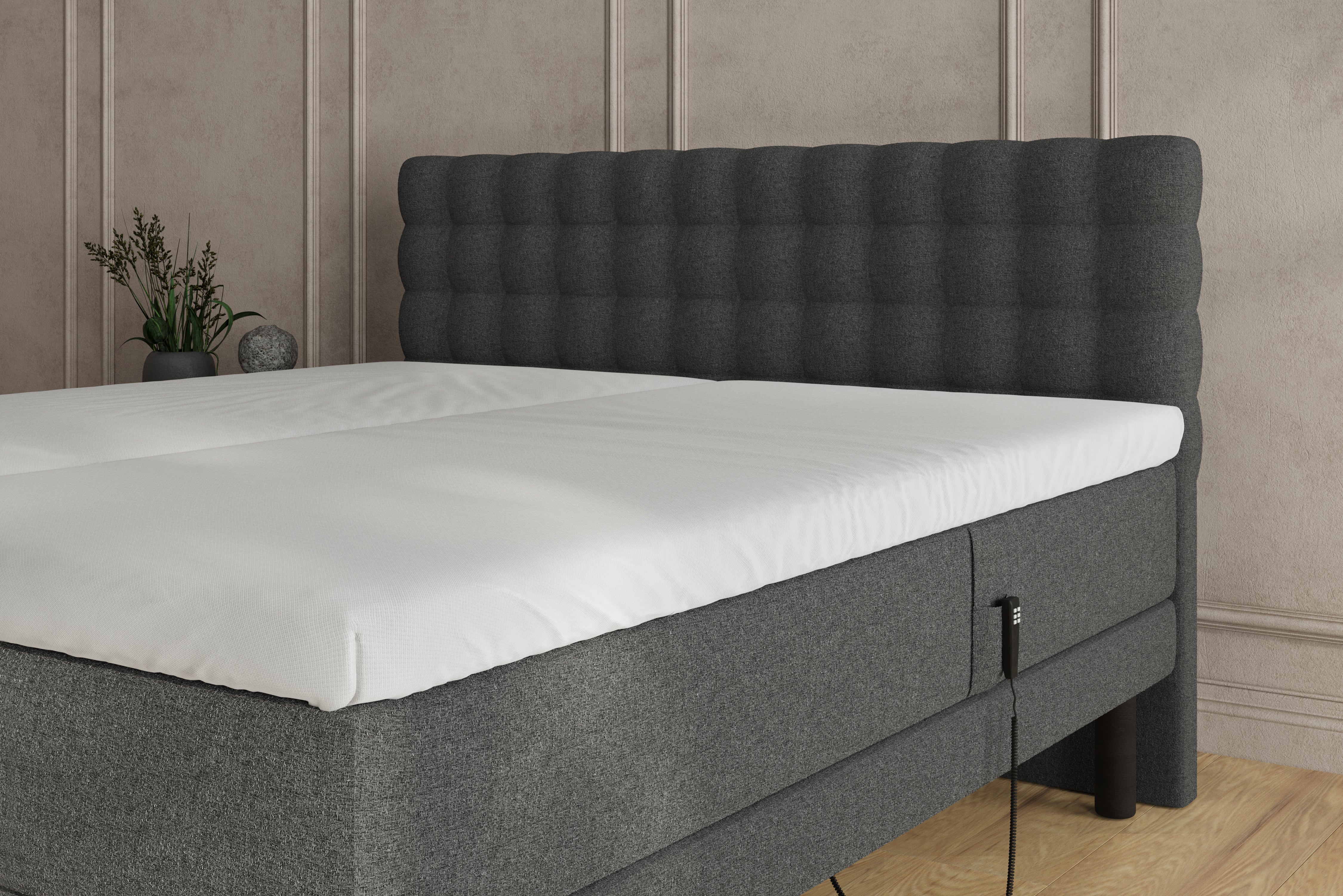 SÖVNN Naja Elevationsseng - 180x200 - Grå