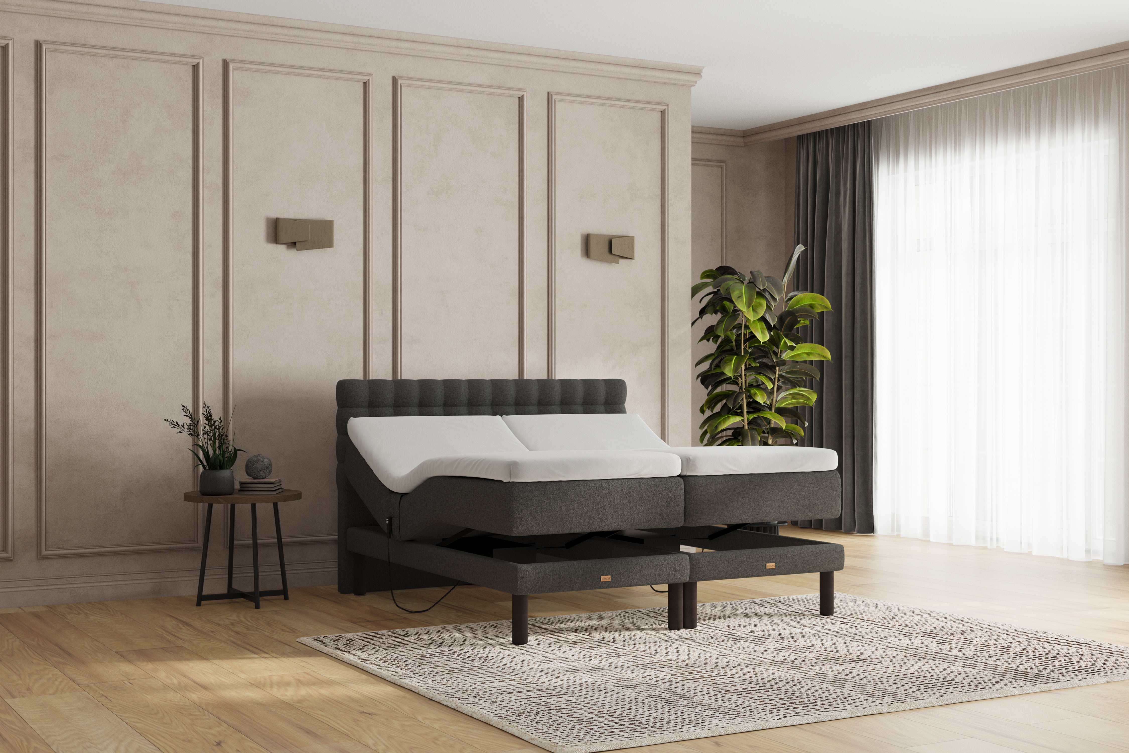 SÖVNN Naja Elevationsseng - 180x200 - Grå