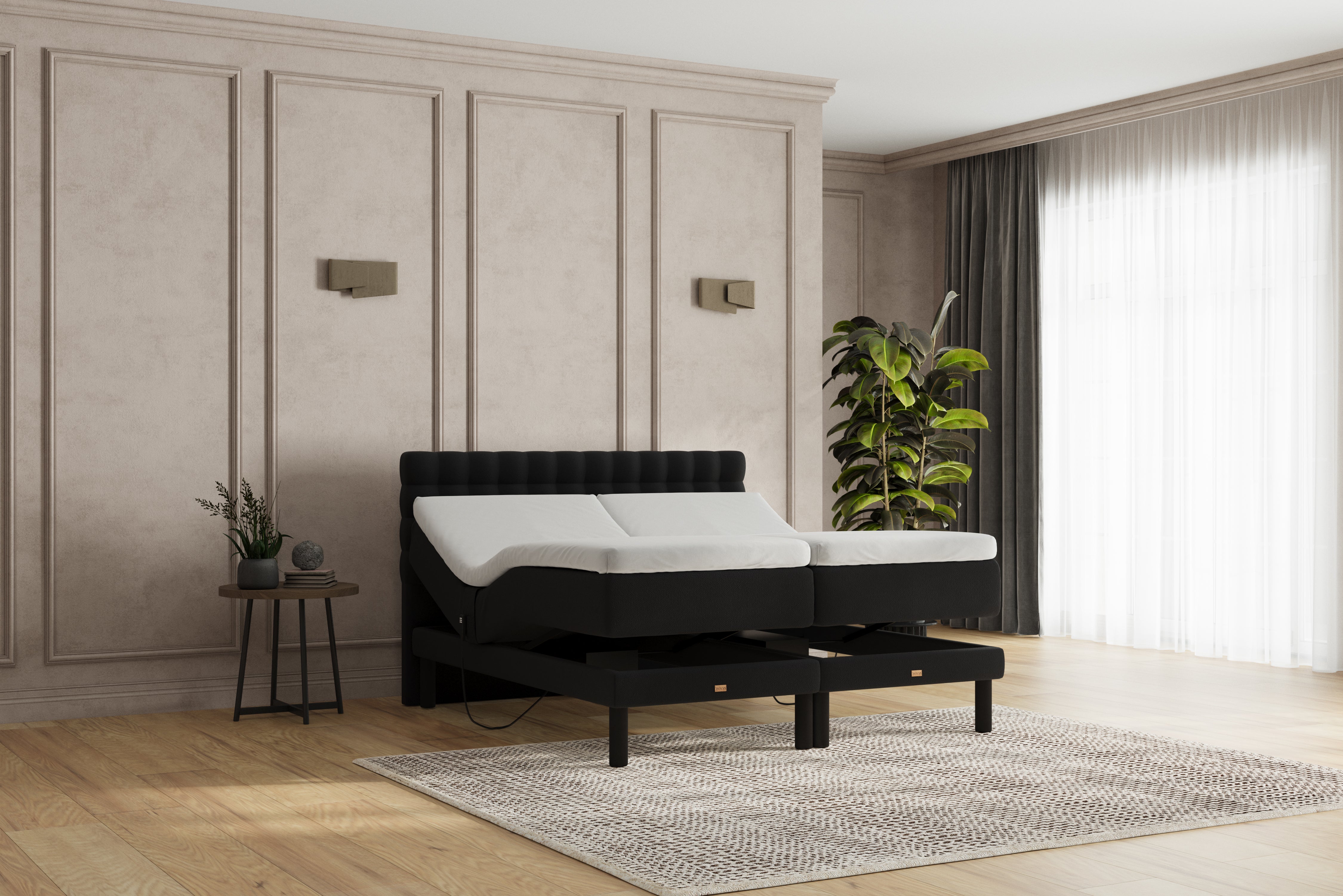 SÖVNN Naja Elevationsseng - 140x200 - Sort
